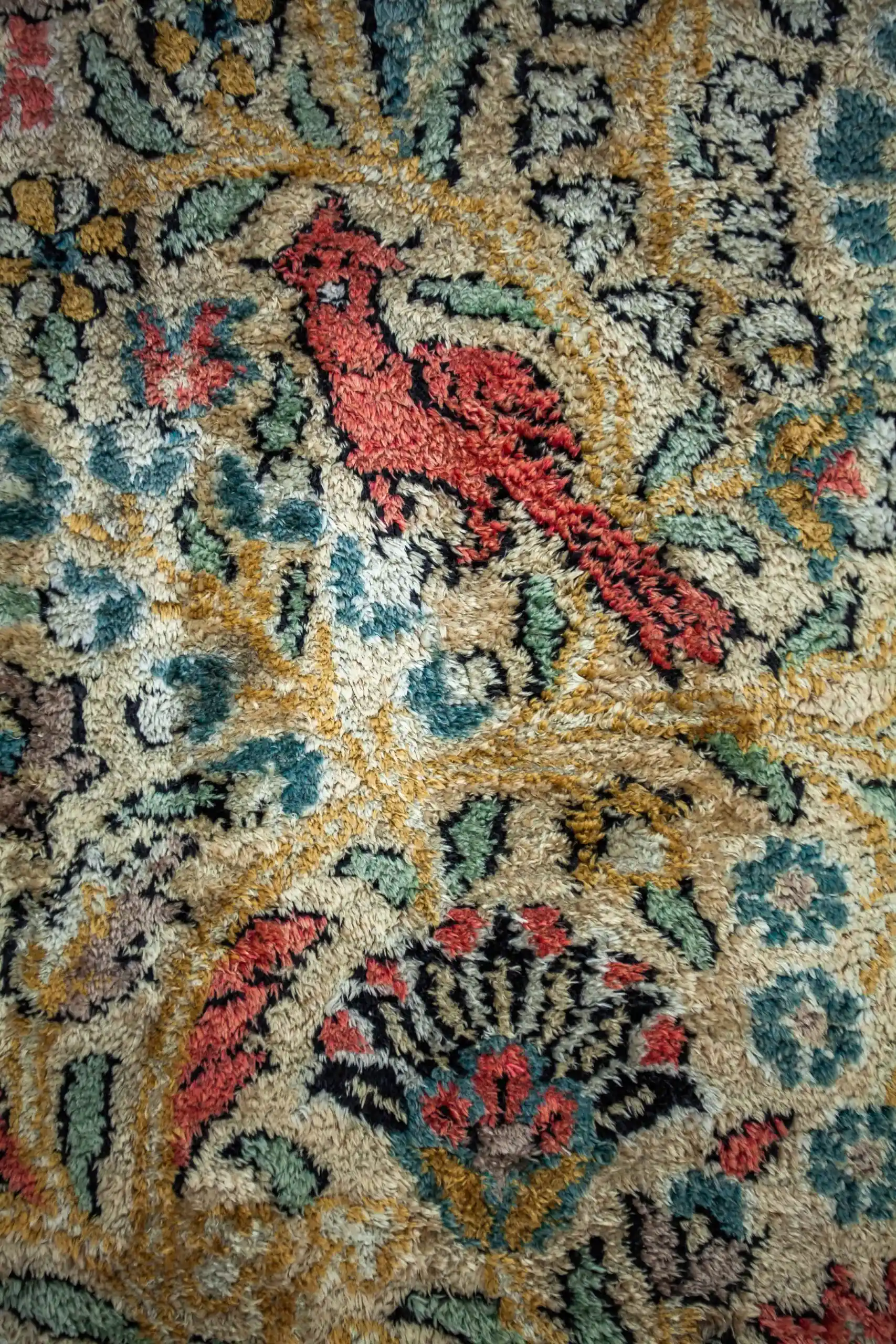 Hedvábný koberec z kašmíru strom života 197 X 118 cm