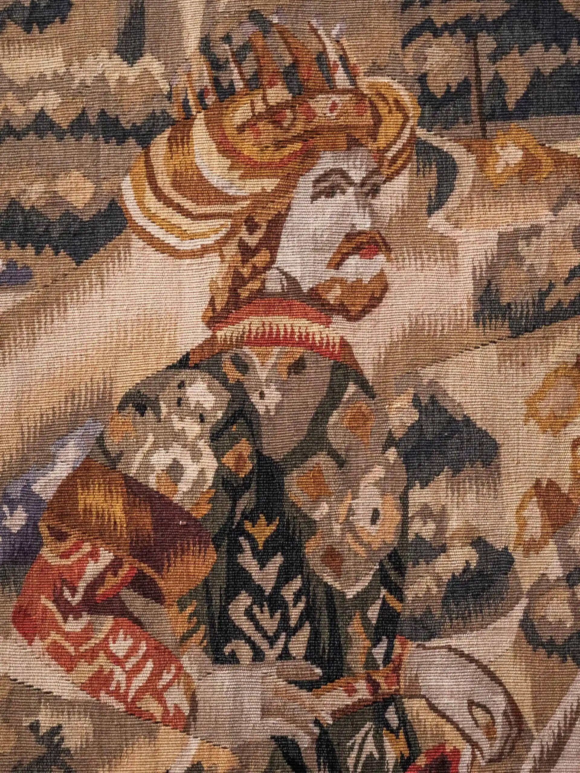 Gobelín / tapiserie „Šlechtic na koni” 155 X 173 cm