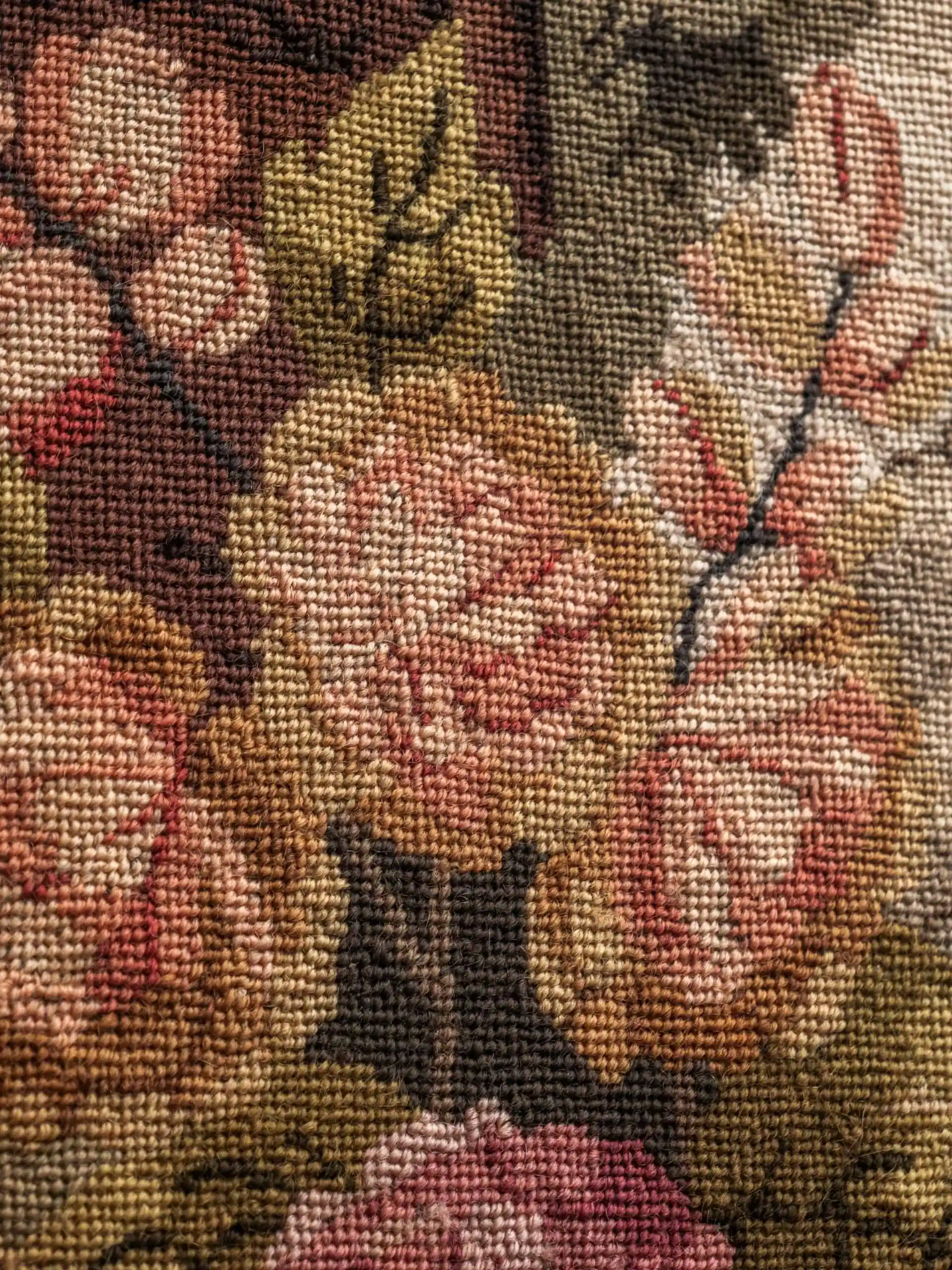 Gobelín / tapiserie s motivem ptáků u rybníčku výška 212 X 122 cm