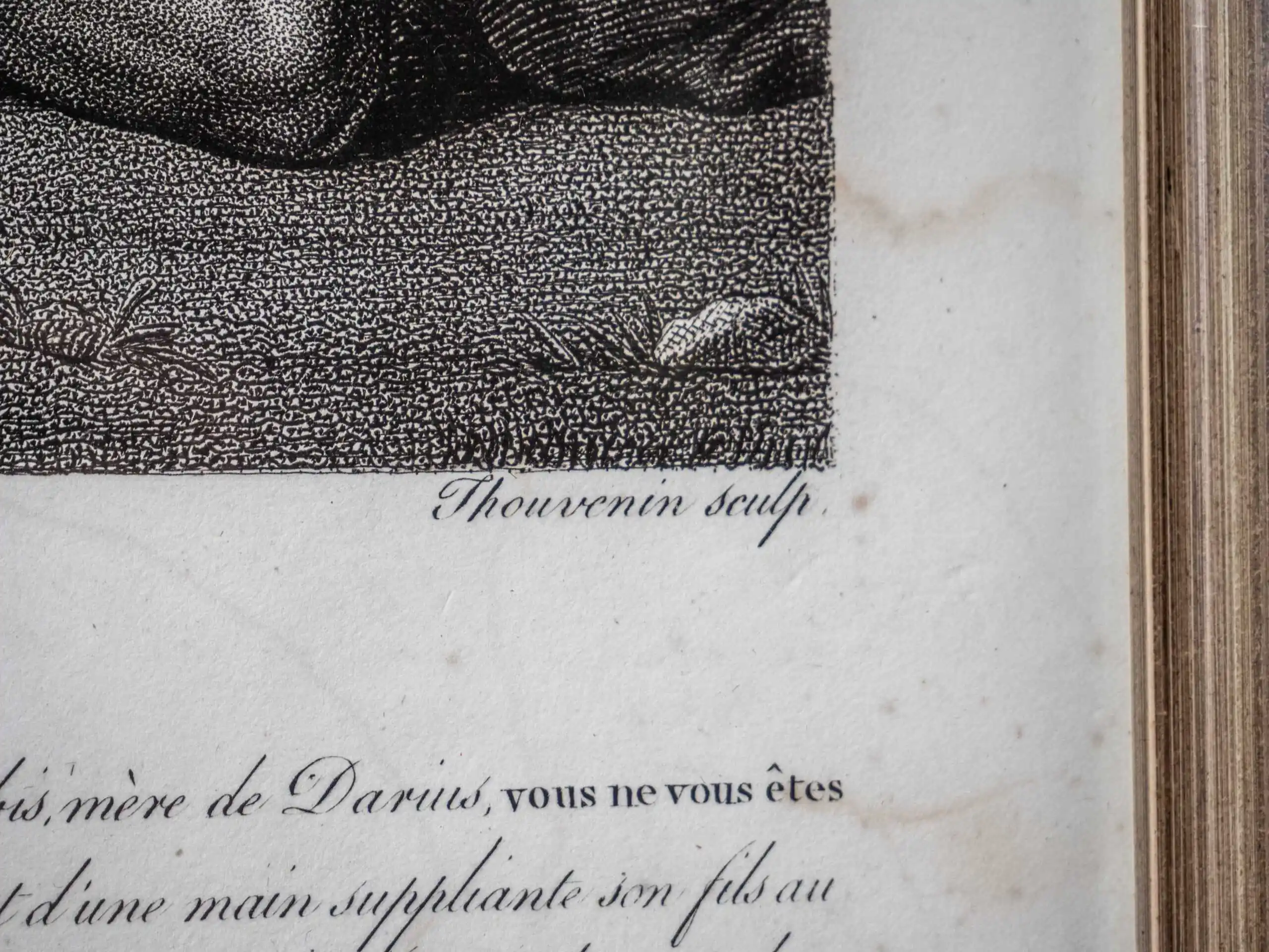 Mědirytina „Rodina Dariova pokleká před Alexandrem Velikým”