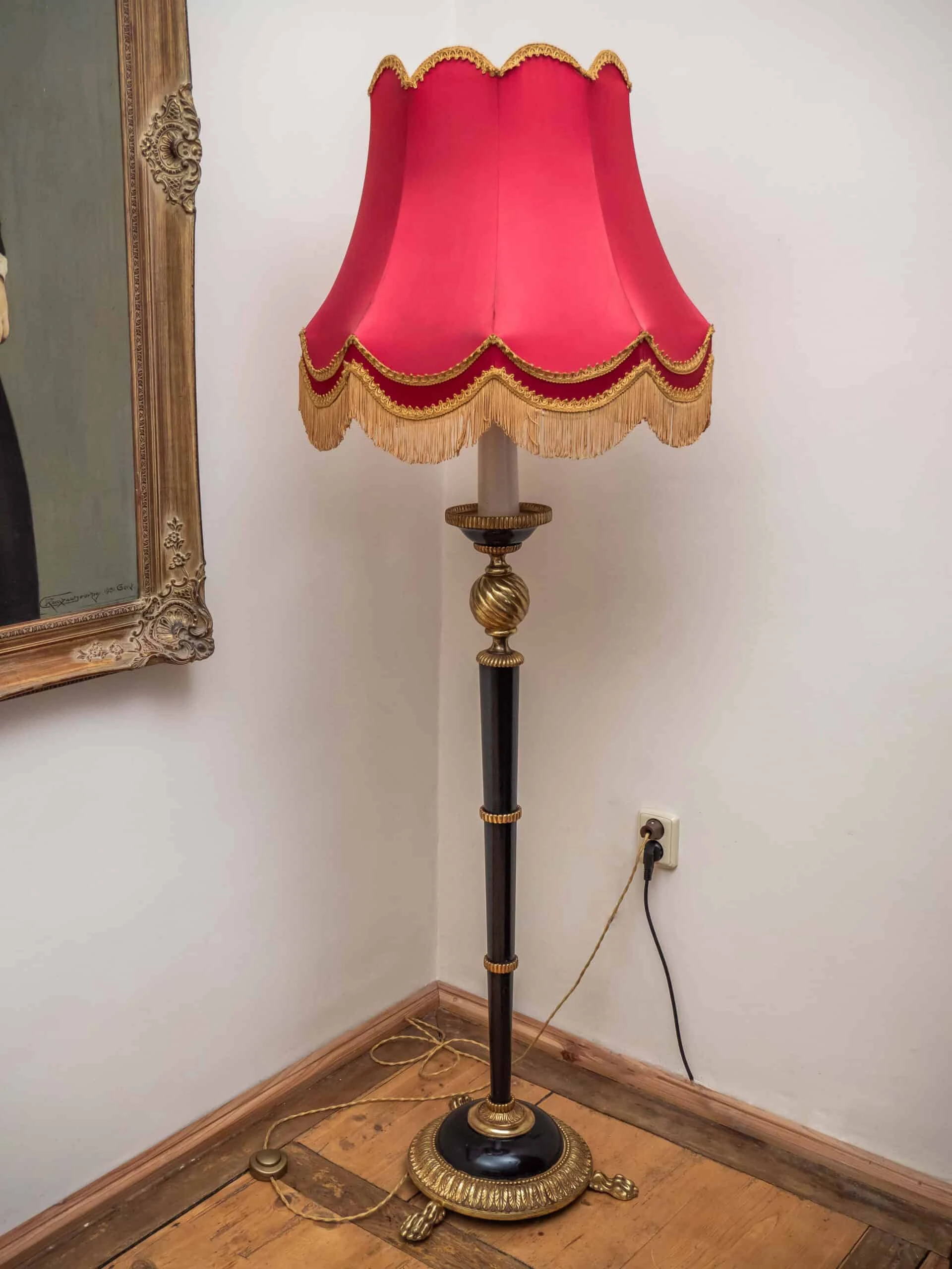 Starožitná Empírová stojací lampa