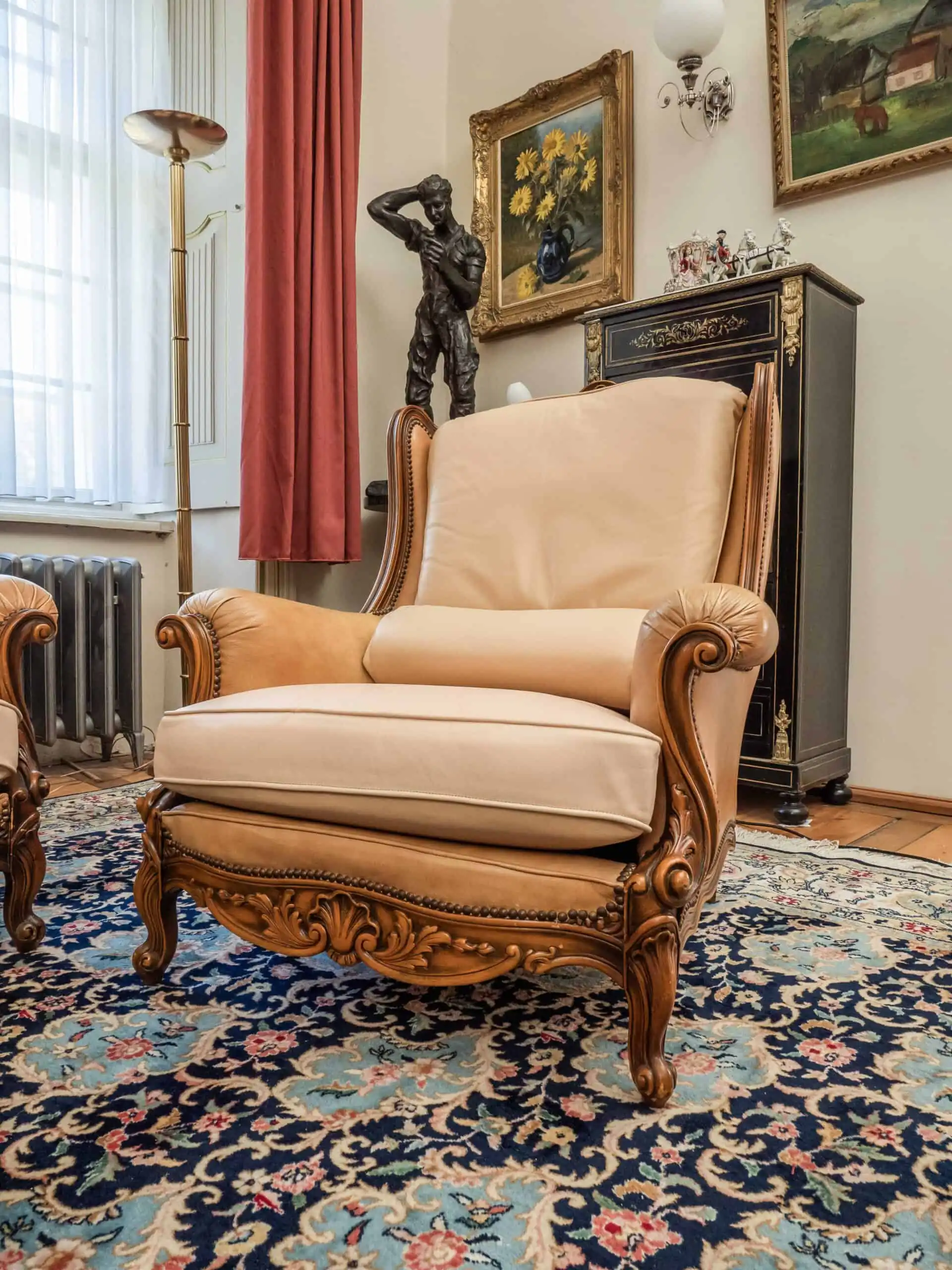 Italská kožená sedací souprava Chateau d´Ax