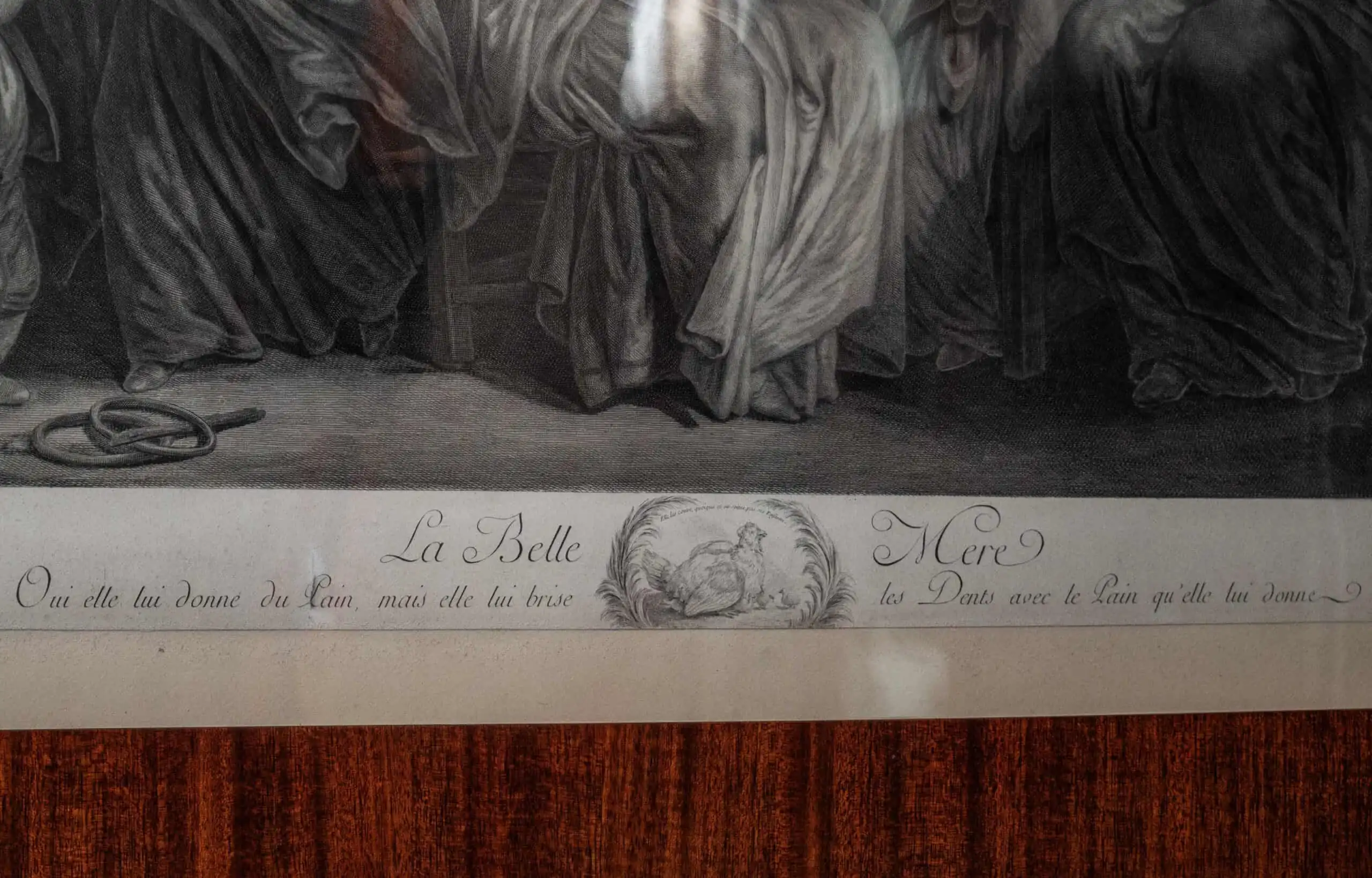 Mědirytina z 18. století „Tchyně”