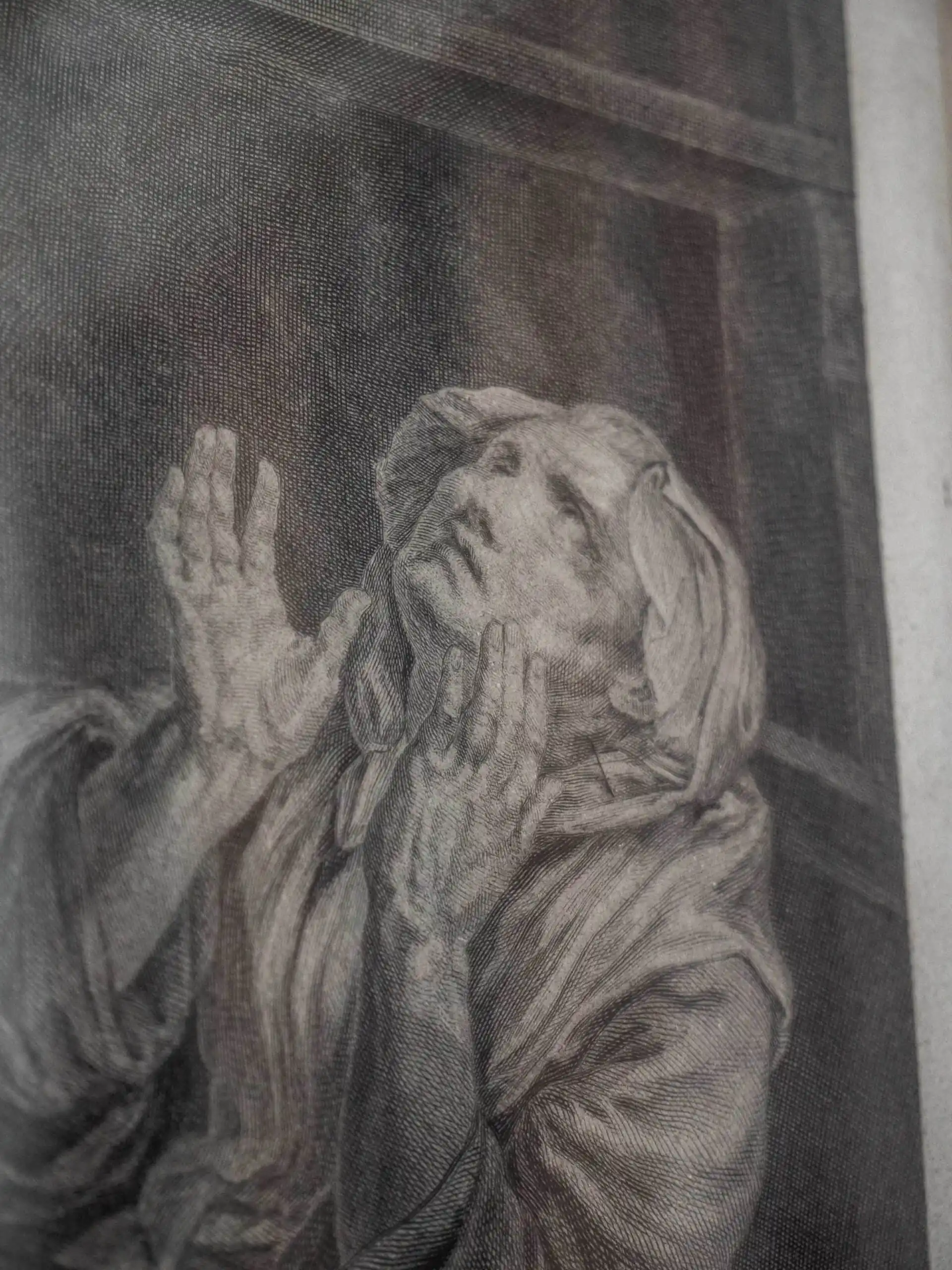 Mědirytina z 18. století „Tchyně”