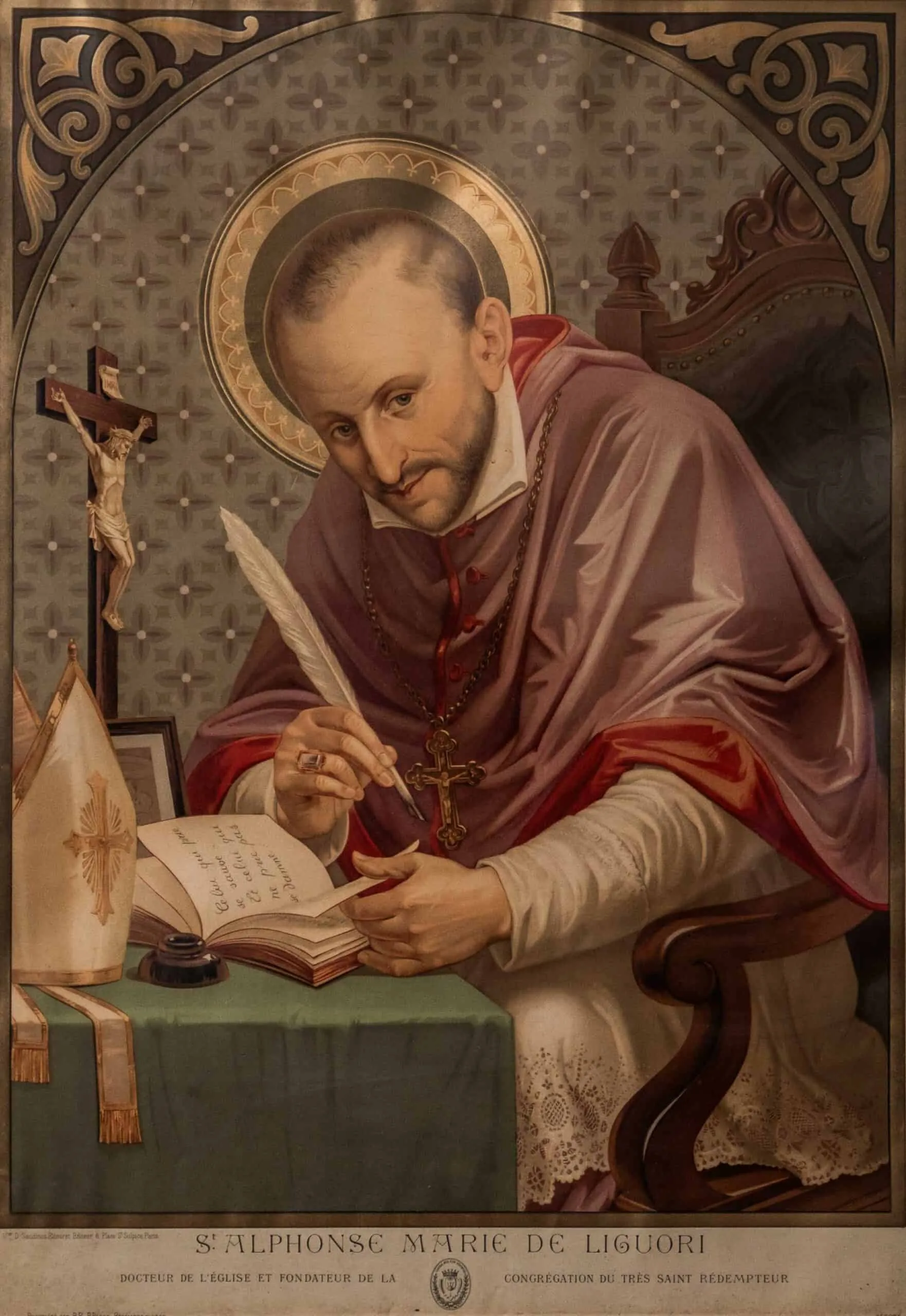 Obraz Svatý Alfons Marii de Liguori 99,5 X 75,5 cm