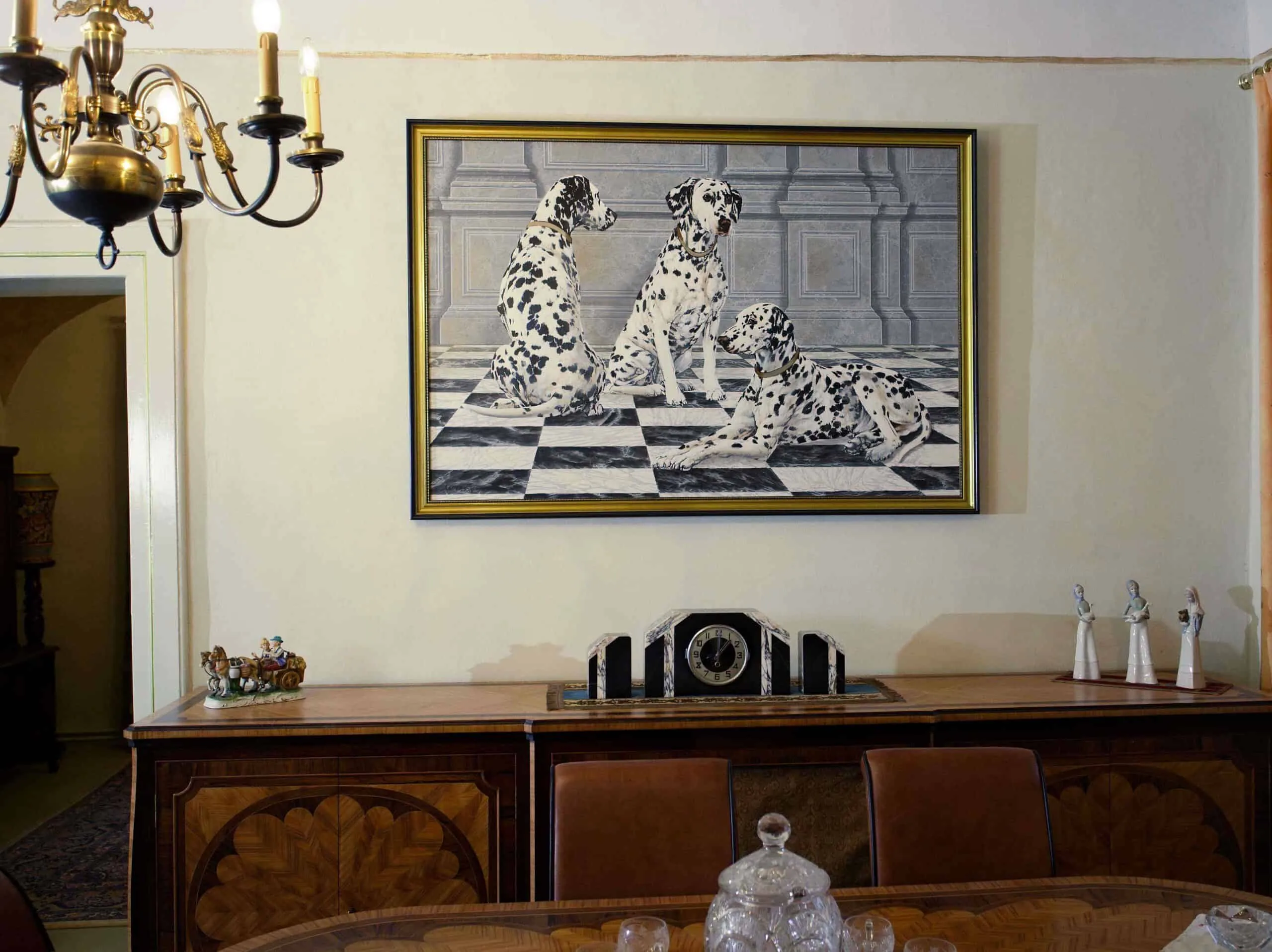 Obraz trojice dalmatinů velký formát 162 X 110 cm ANDERSON