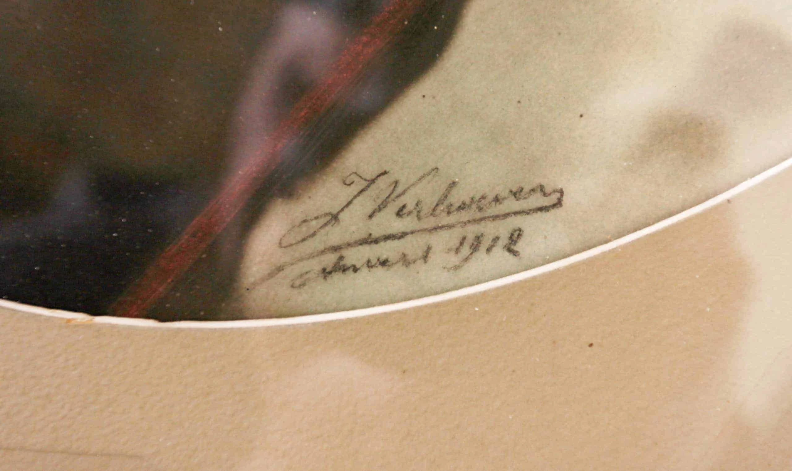 Důstojník belgické kavalerie. Pastel