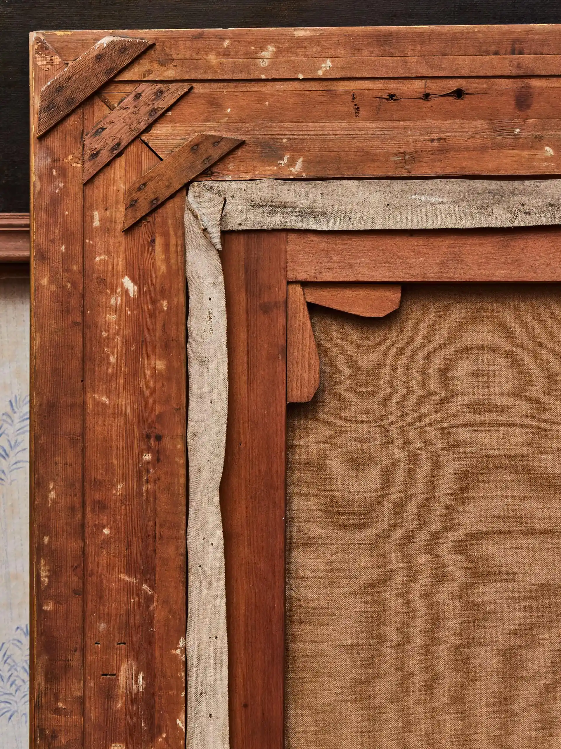 Lesní krajina s potokem 177 X 142 cm Signováno