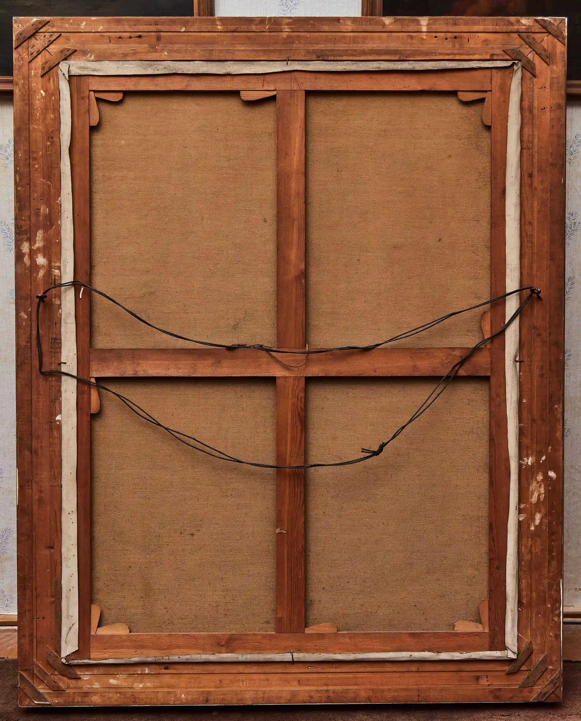 Lesní krajina s potokem 177 X 142 cm Signováno