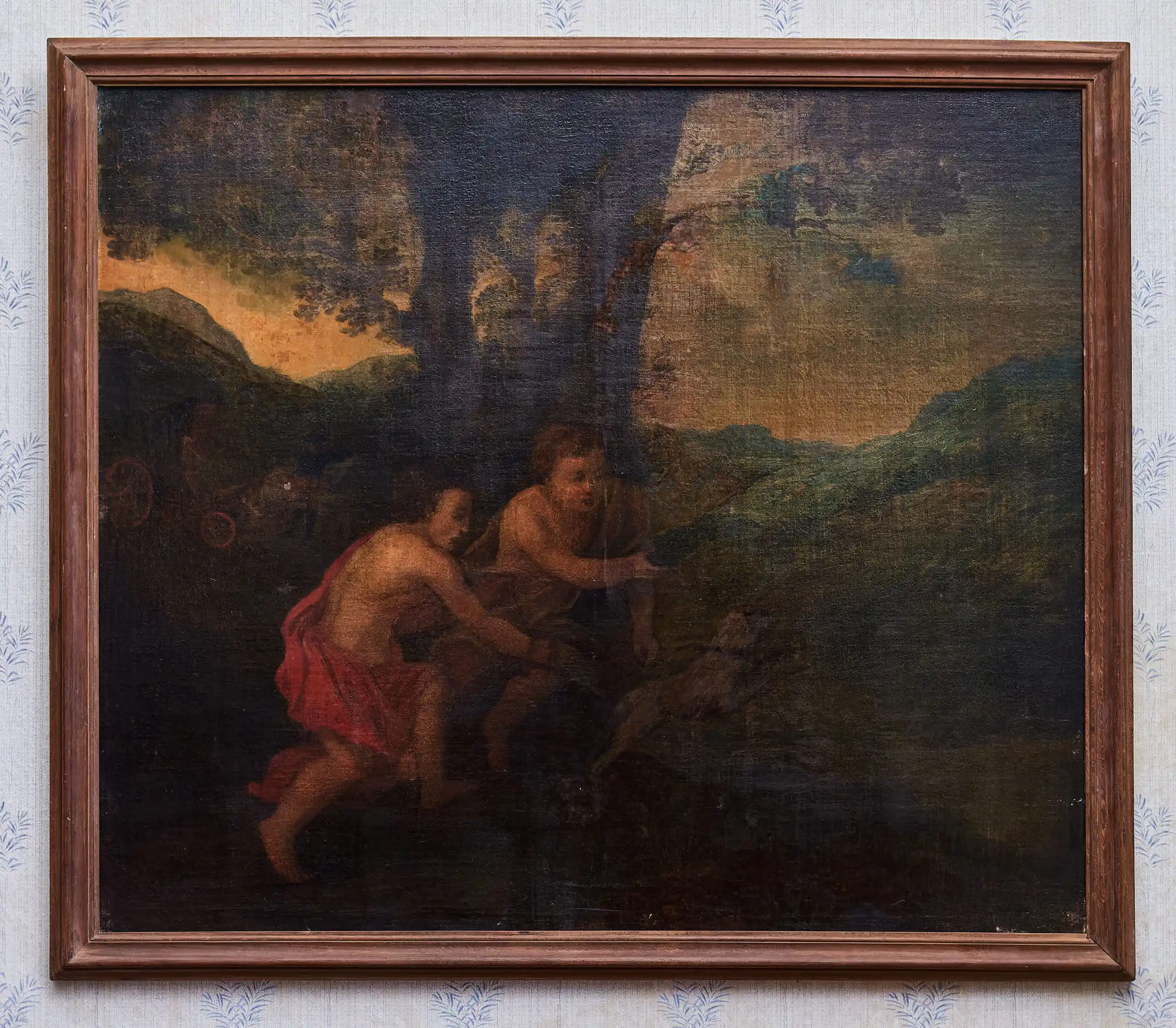Soubor 4 olejomaleb z přelomu 18. a 19. století 110 X 95 cm