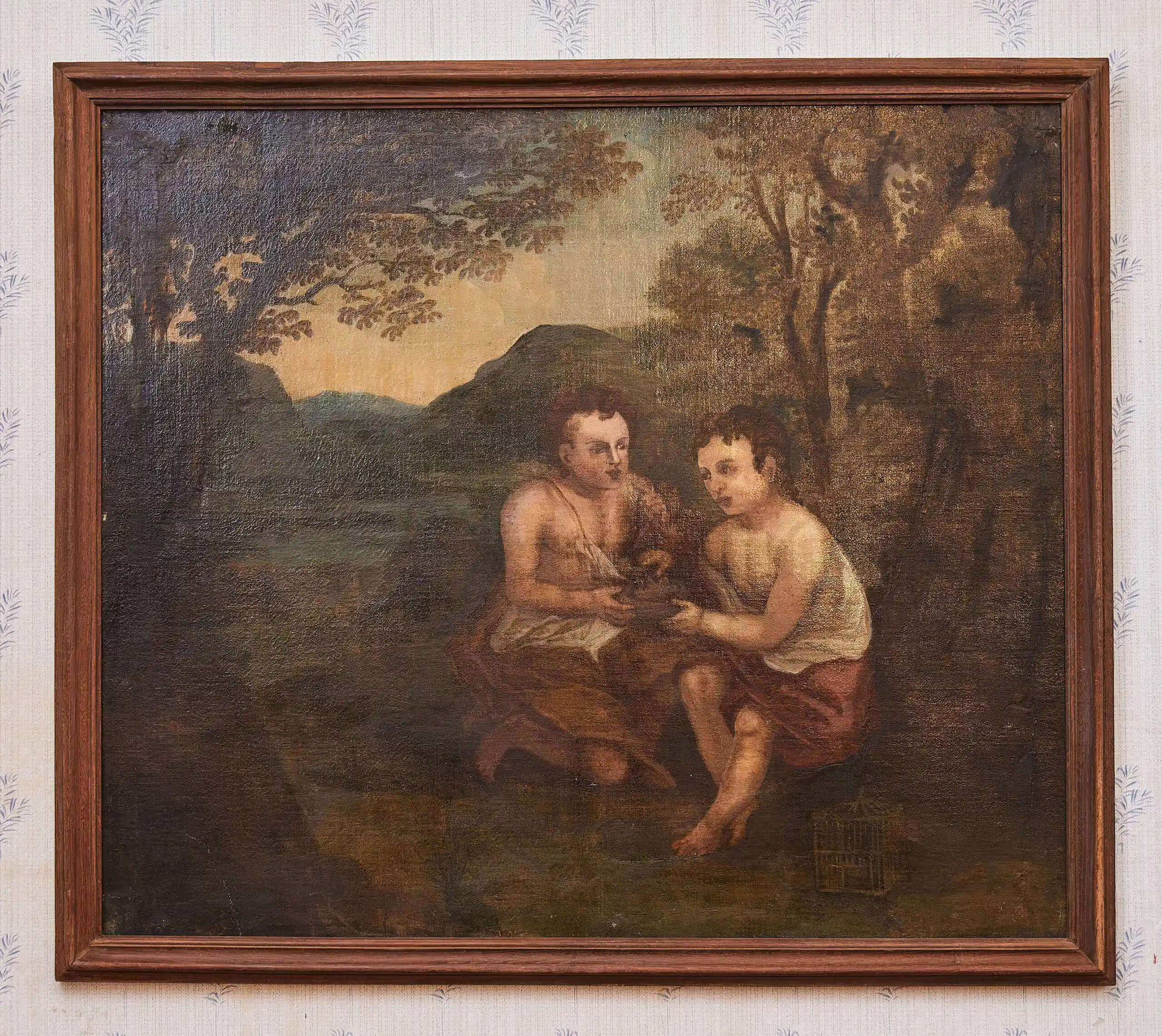 Soubor 4 olejomaleb z přelomu 18. a 19. století 110 X 95 cm