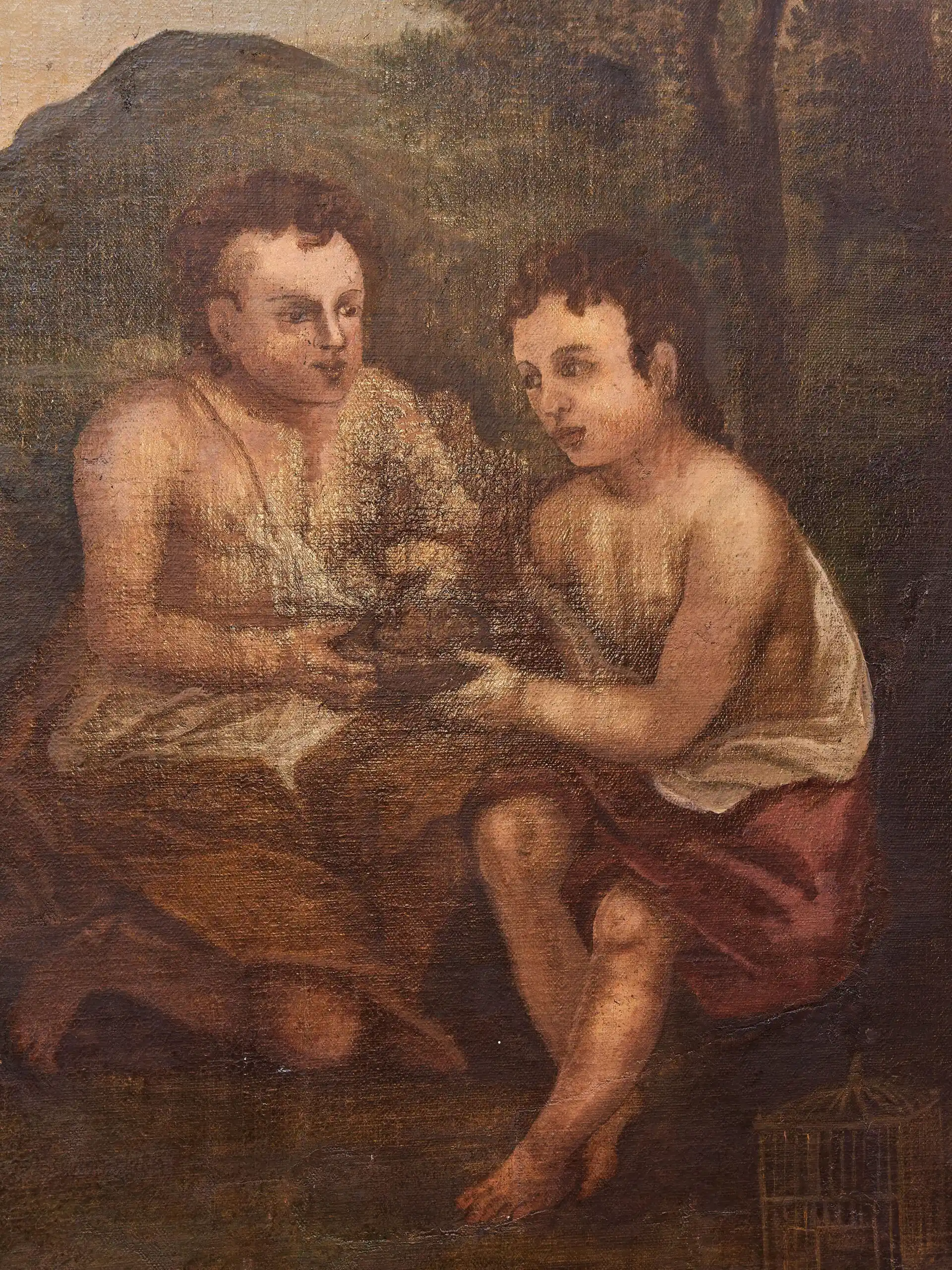 Soubor 4 olejomaleb z přelomu 18. a 19. století 110 X 95 cm