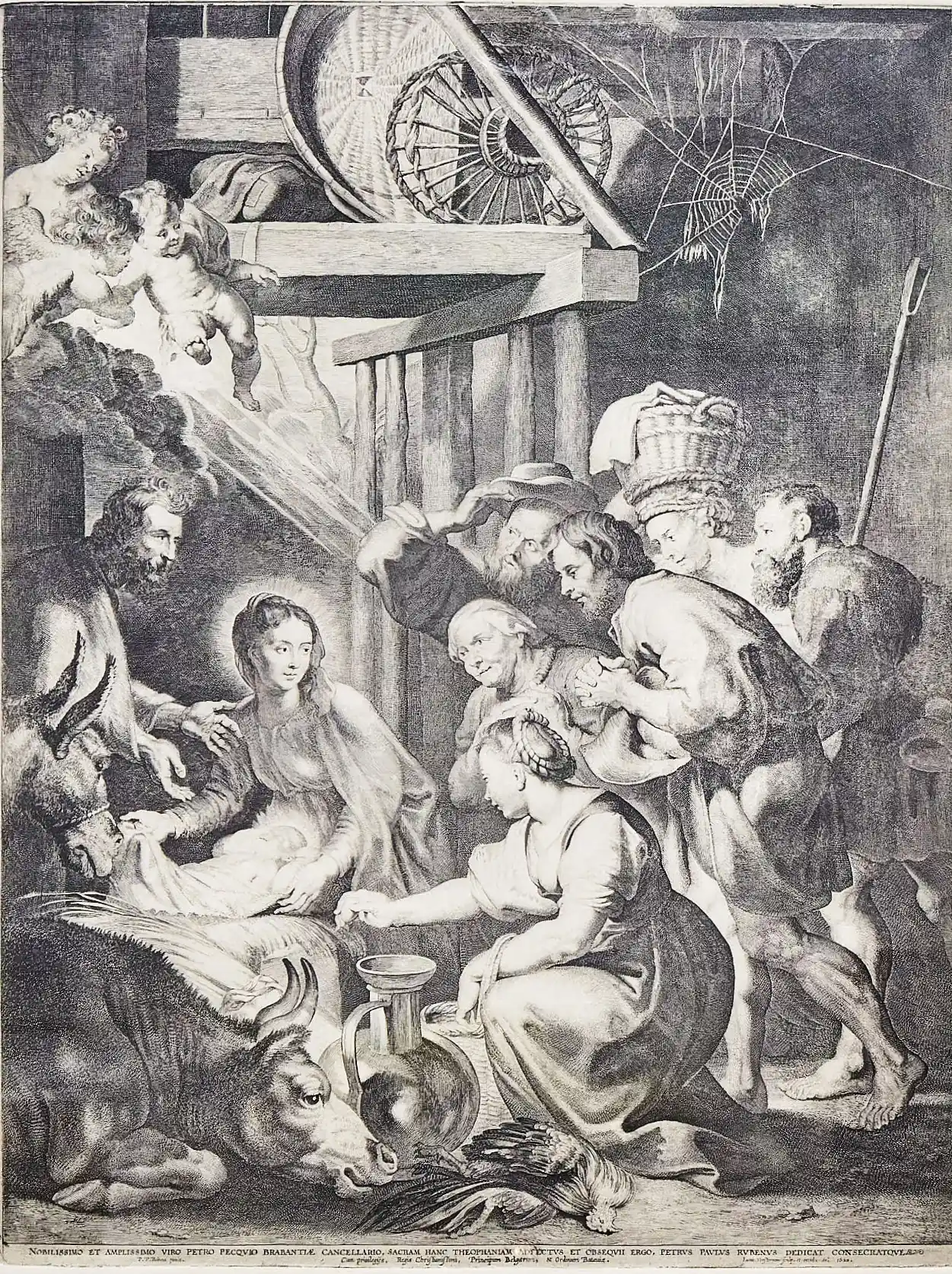 Mistrovská grafika podle Rubense – Adorace pastýřů (1620)