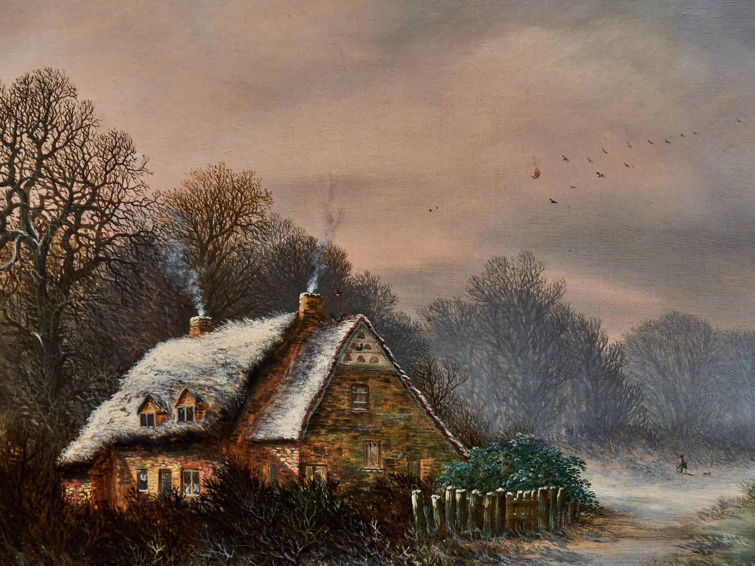 Charles Leaver (1824–1888) – Zimní krajina