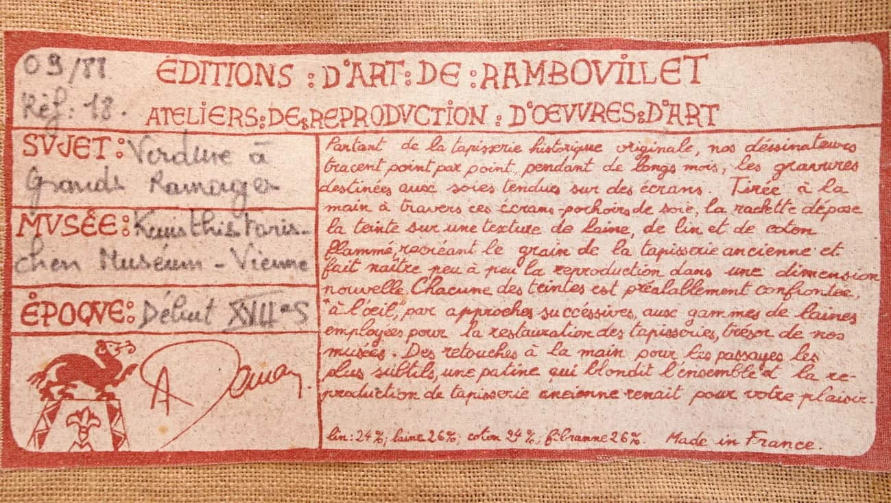 Vlámská historická tapiserie (gobelín)