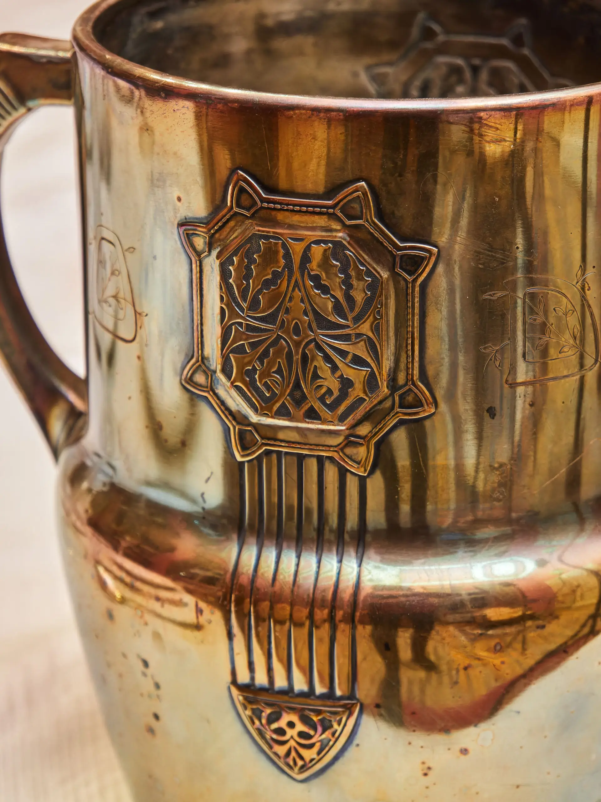 Secesní chladič na víno / šampaňské. Značený