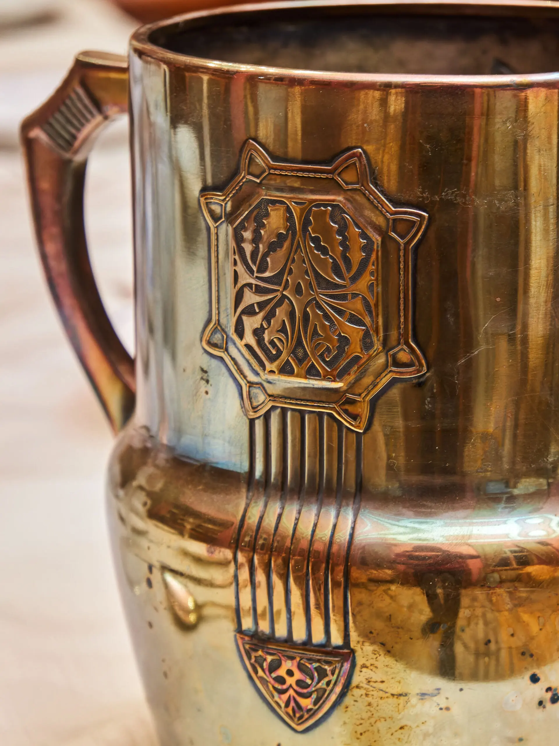 Secesní chladič na víno / šampaňské. Značený