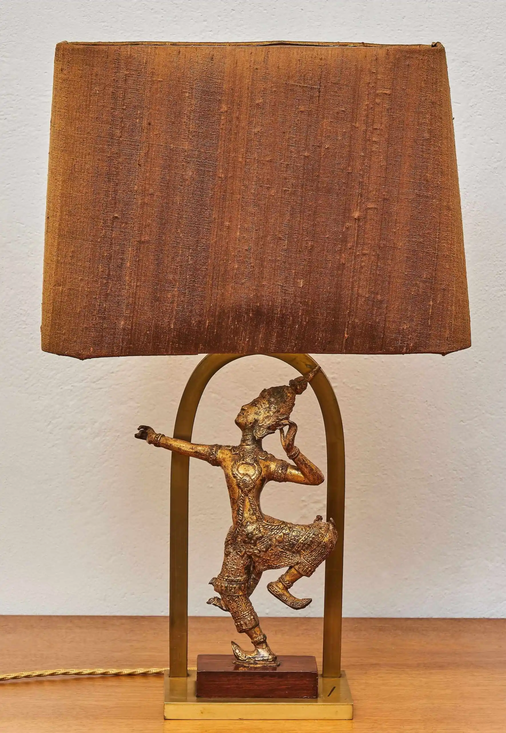 Vintage stolní lampa Shiva – Thajsko
