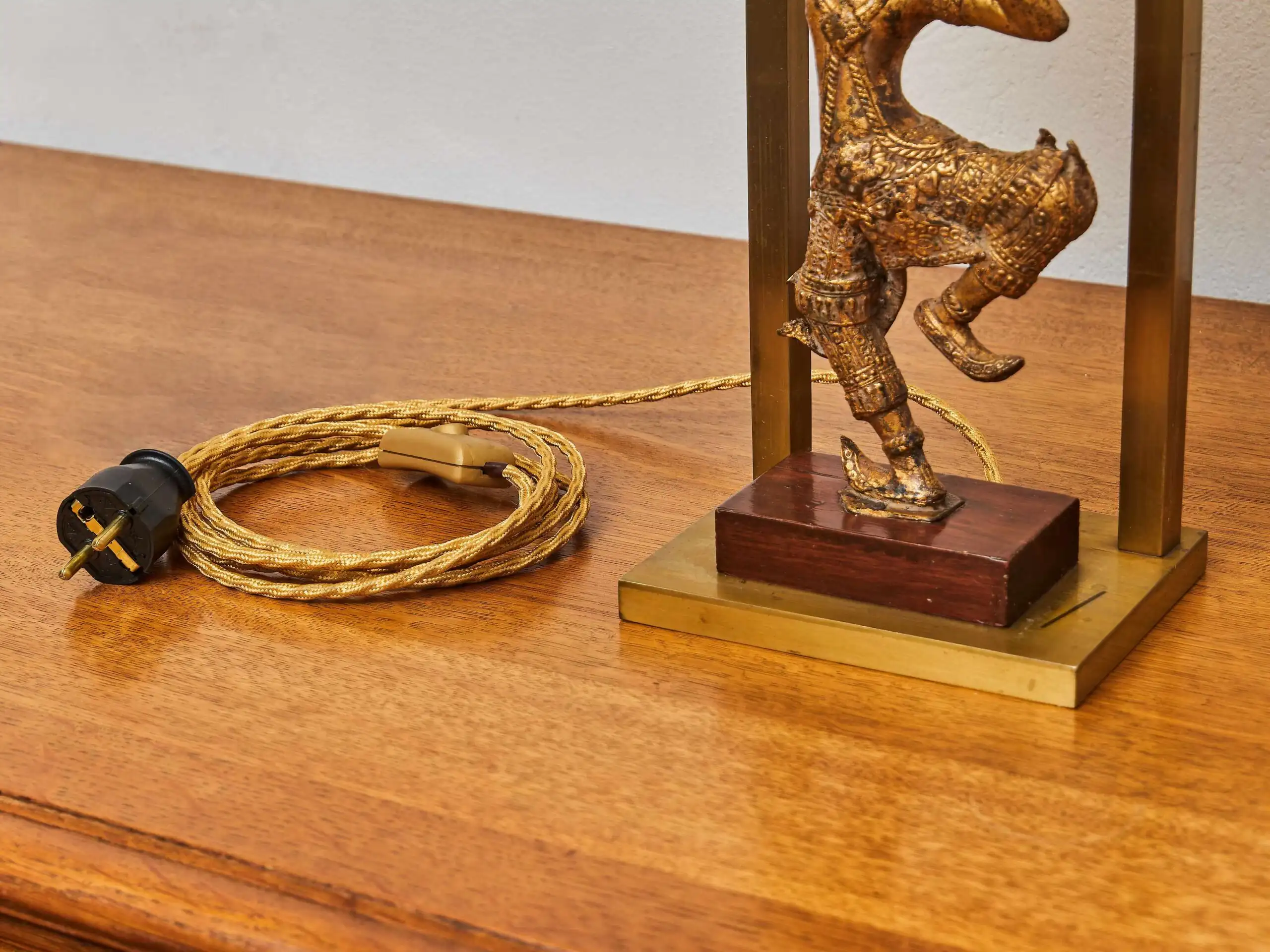 Vintage stolní lampa Shiva – Thajsko