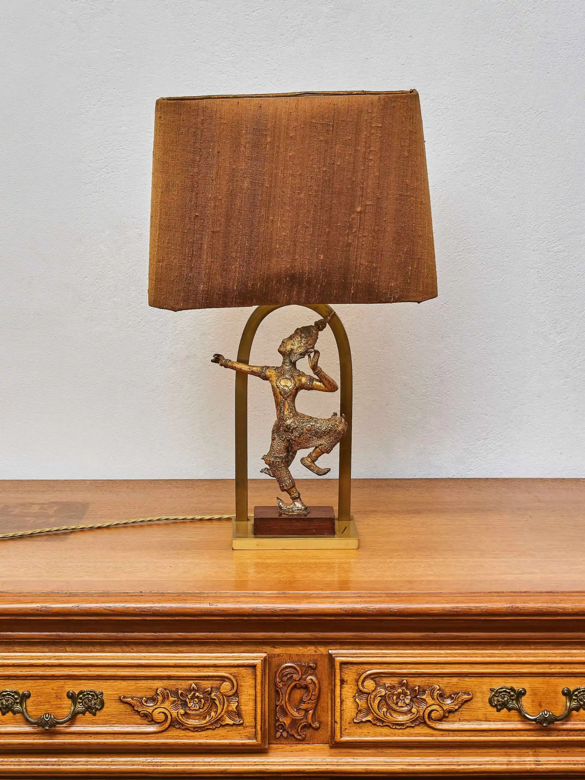 Vintage stolní lampa Shiva – Thajsko