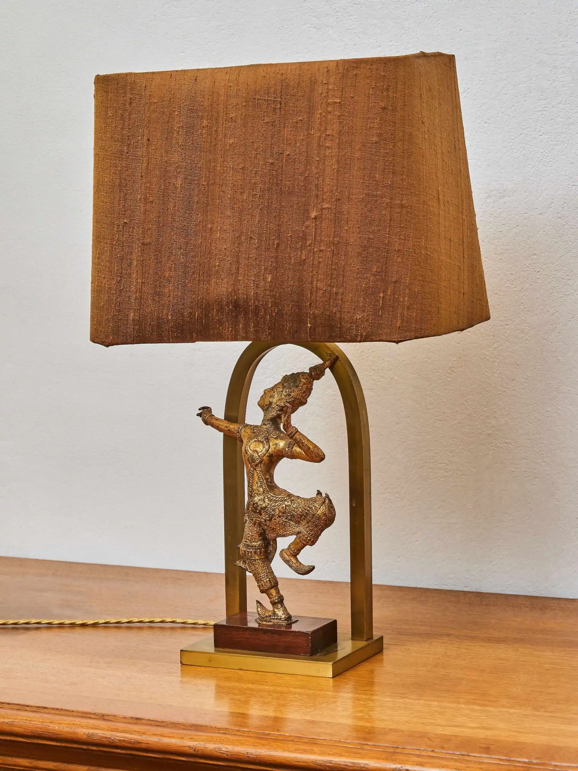 Vintage stolní lampa Shiva – Thajsko