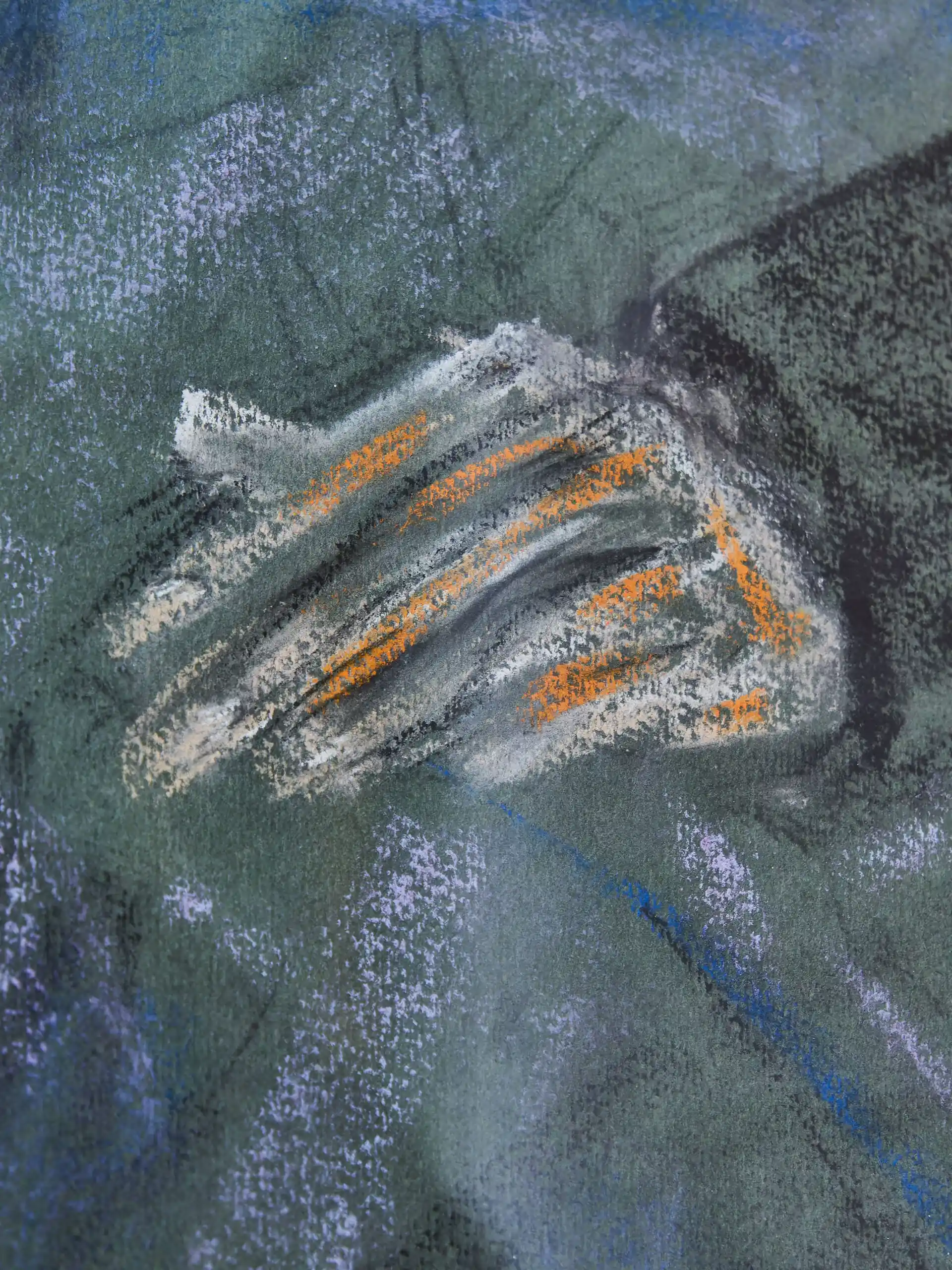 Krásný velký akvarelový obraz. Signovaný