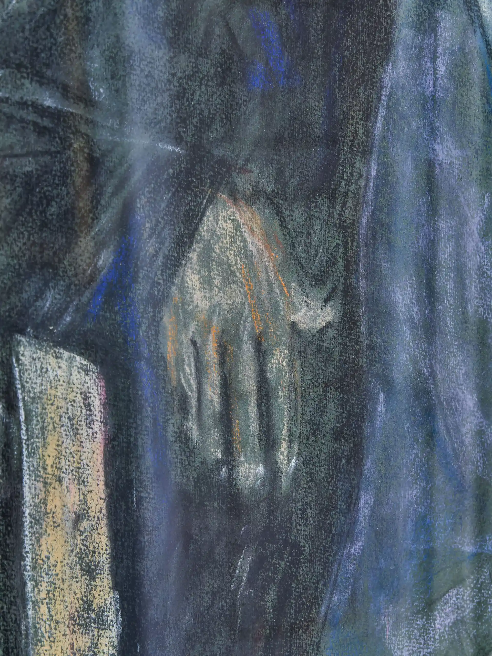 Krásný velký akvarelový obraz. Signovaný