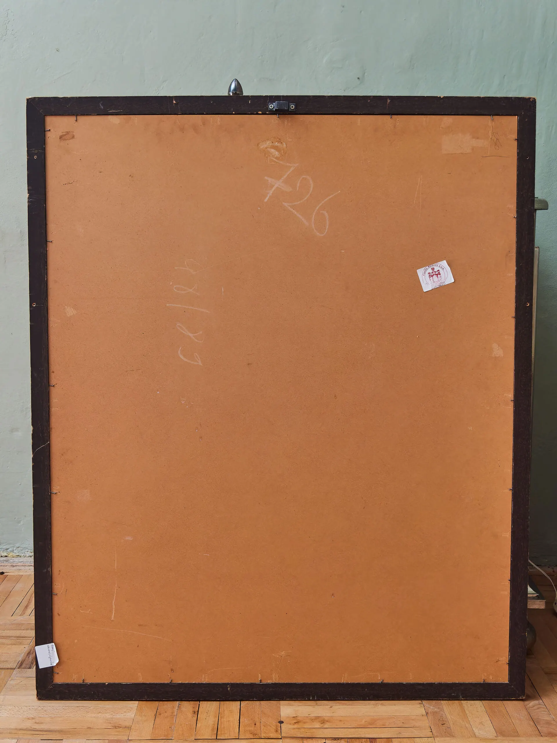 Krásný velký akvarelový obraz. Signovaný