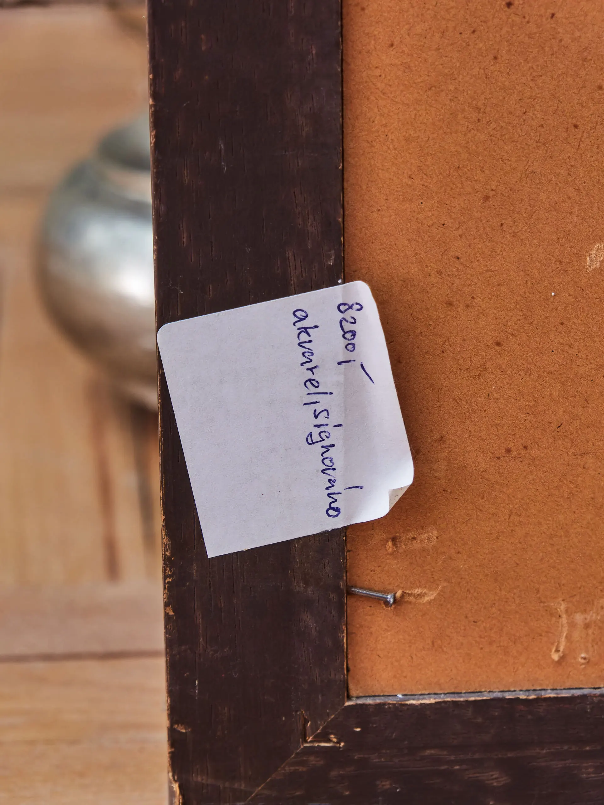 Krásný velký akvarelový obraz. Signovaný