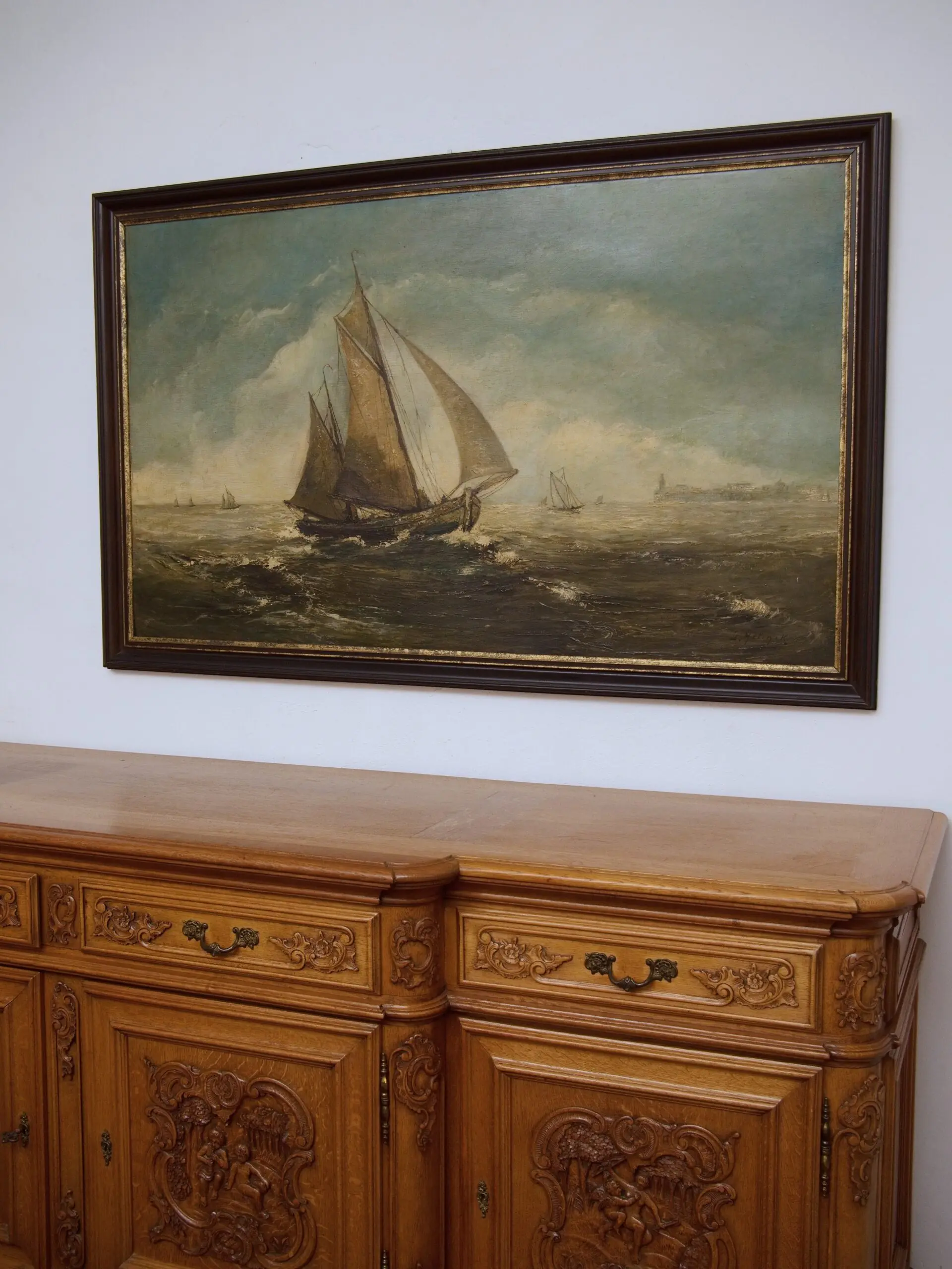 Plachetnice – Gustave Helinck 1884-1954 146 X 92 cm