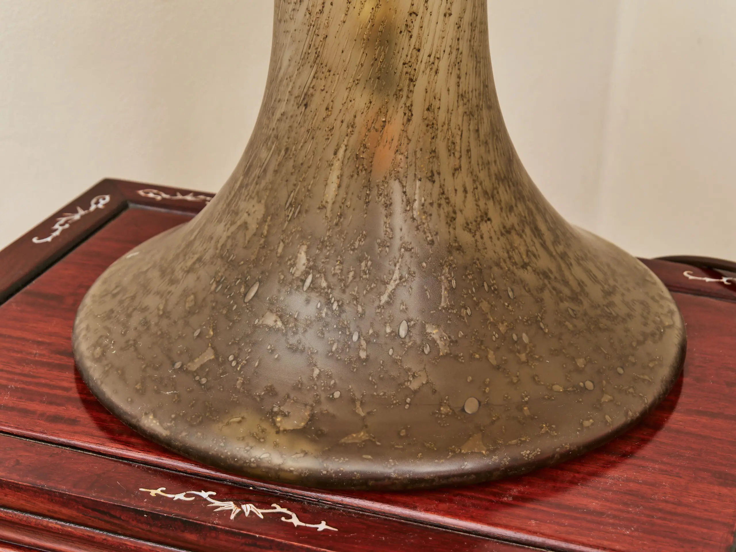 Velká designová lampa. Sklo.