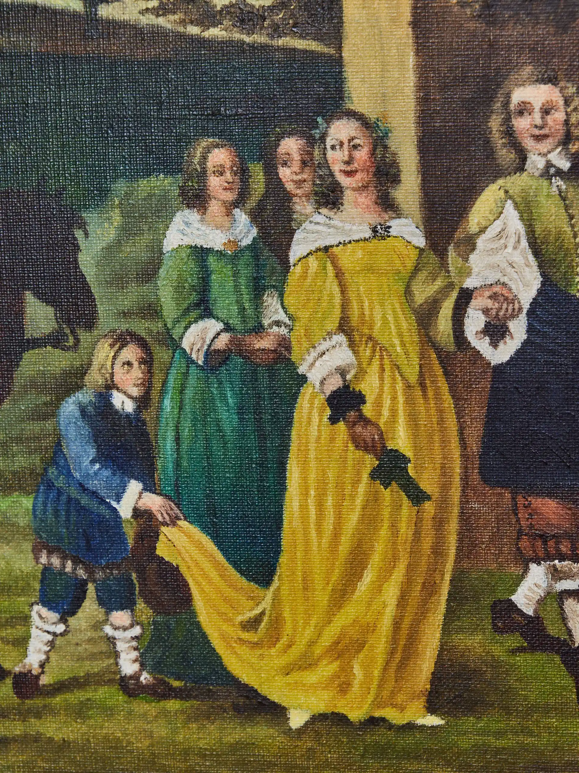Obraz podle Tenierse „Pouťové oslavy” 101 X 133 cm