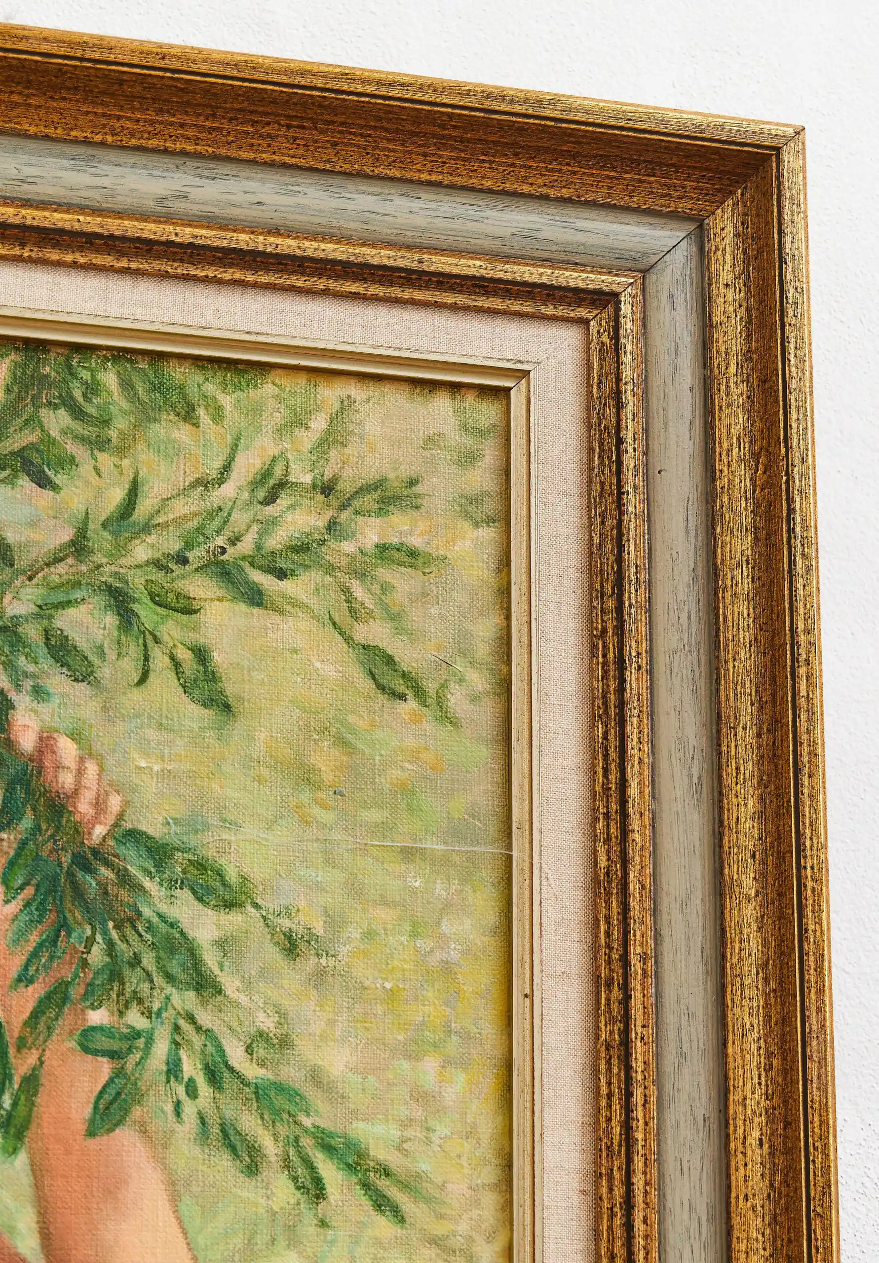 Akt v přírodě, olej na plátně. Claes