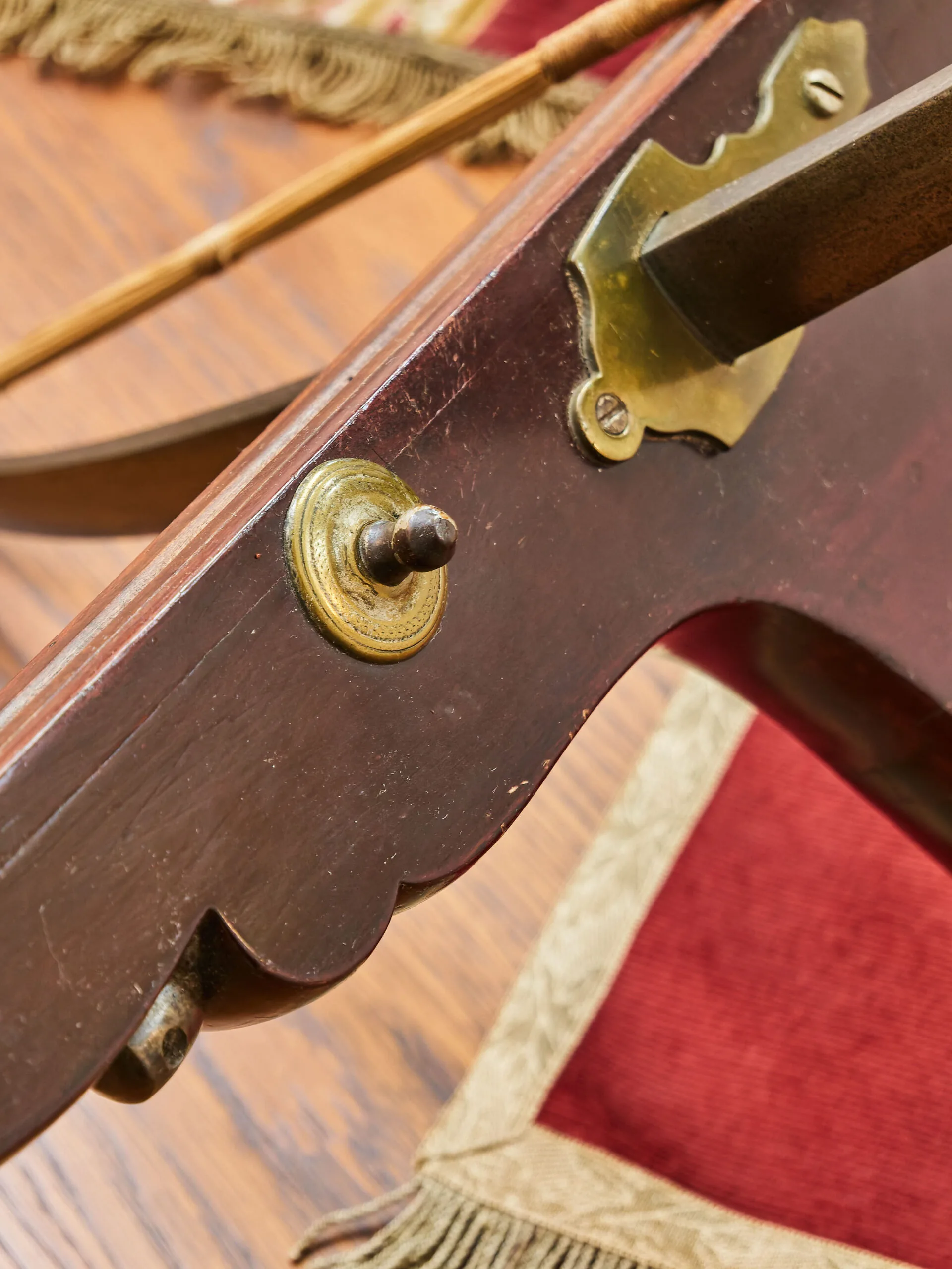 Hradební kuše s napínákem – belgická výroba, 19. století