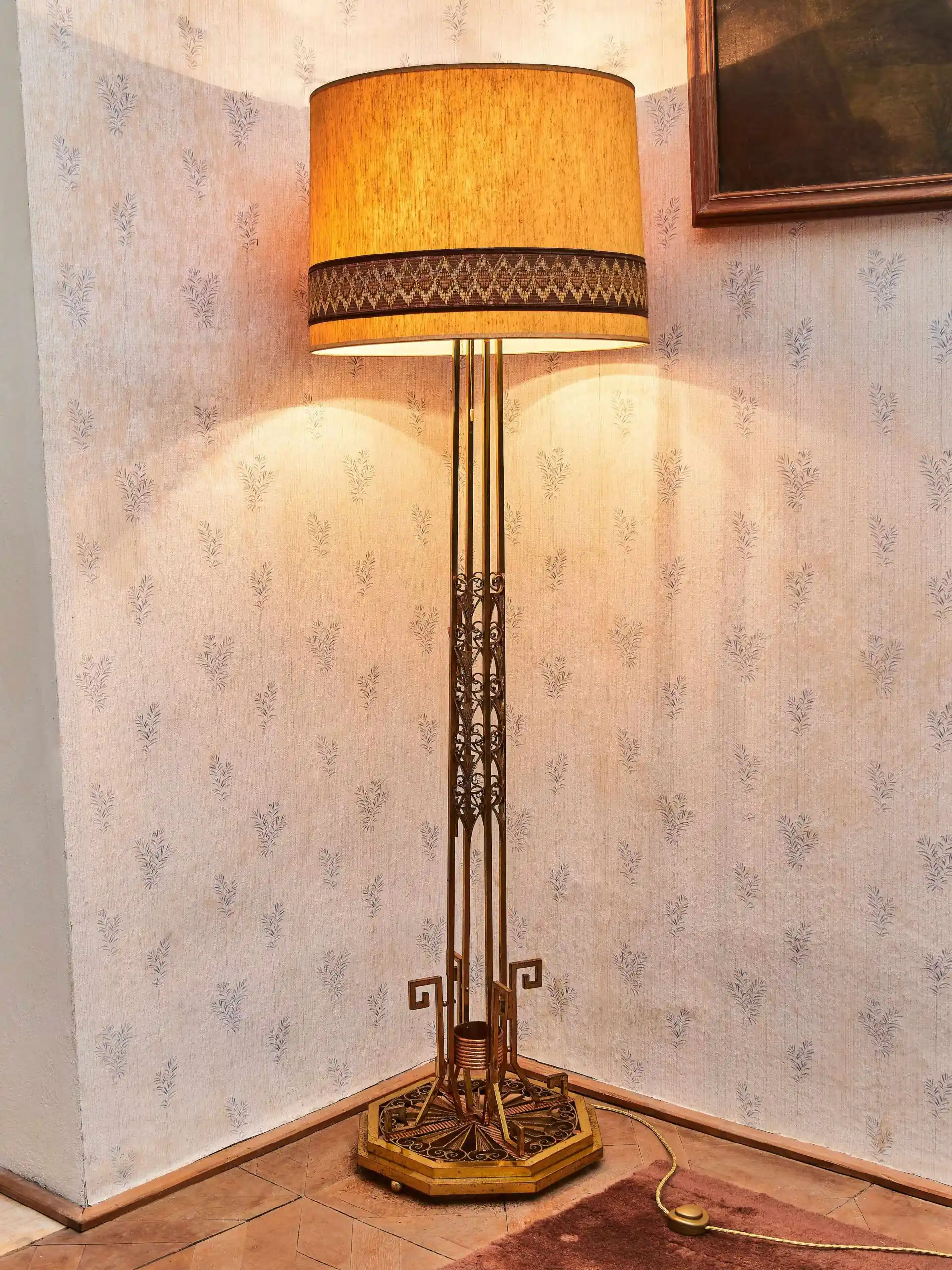 Originální stojací lampa Art Deco
