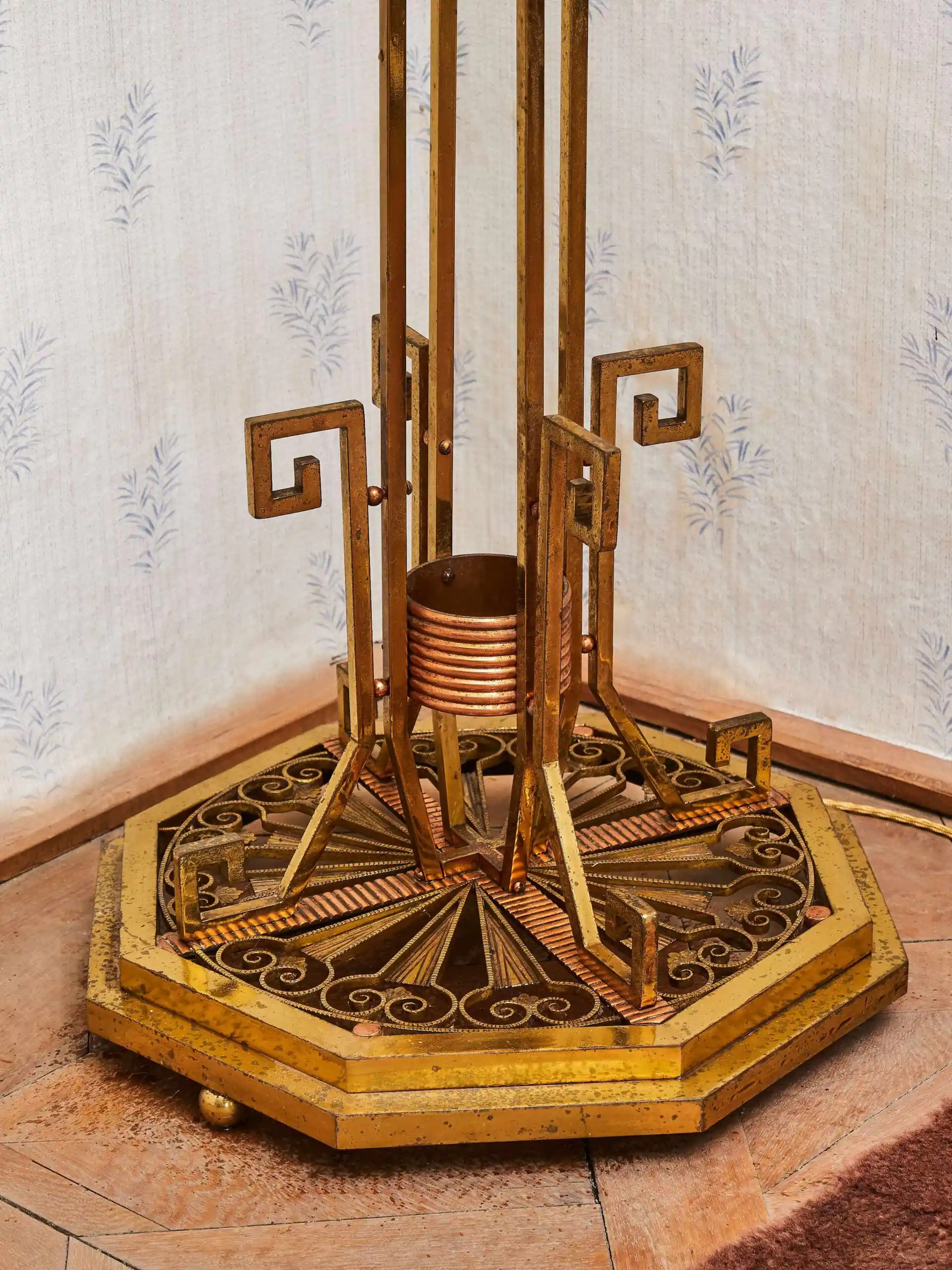 Originální stojací lampa Art Deco