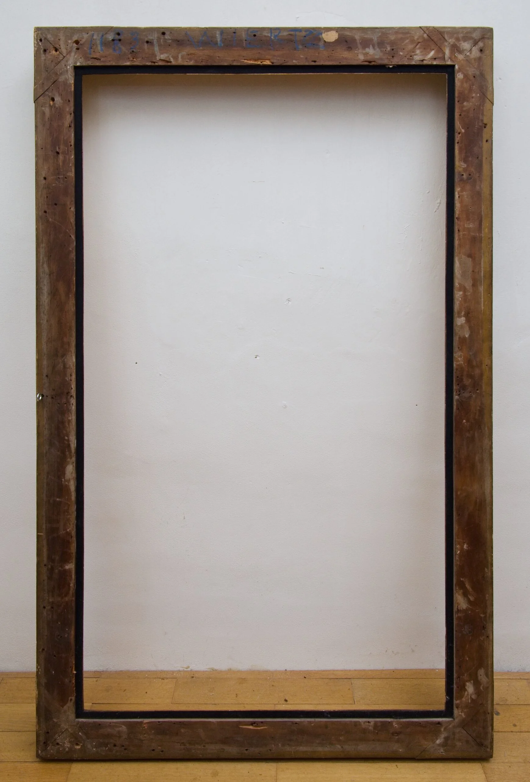 Starožitný zlacený rám na obraz – Biedermeier, 145 × 90 cm