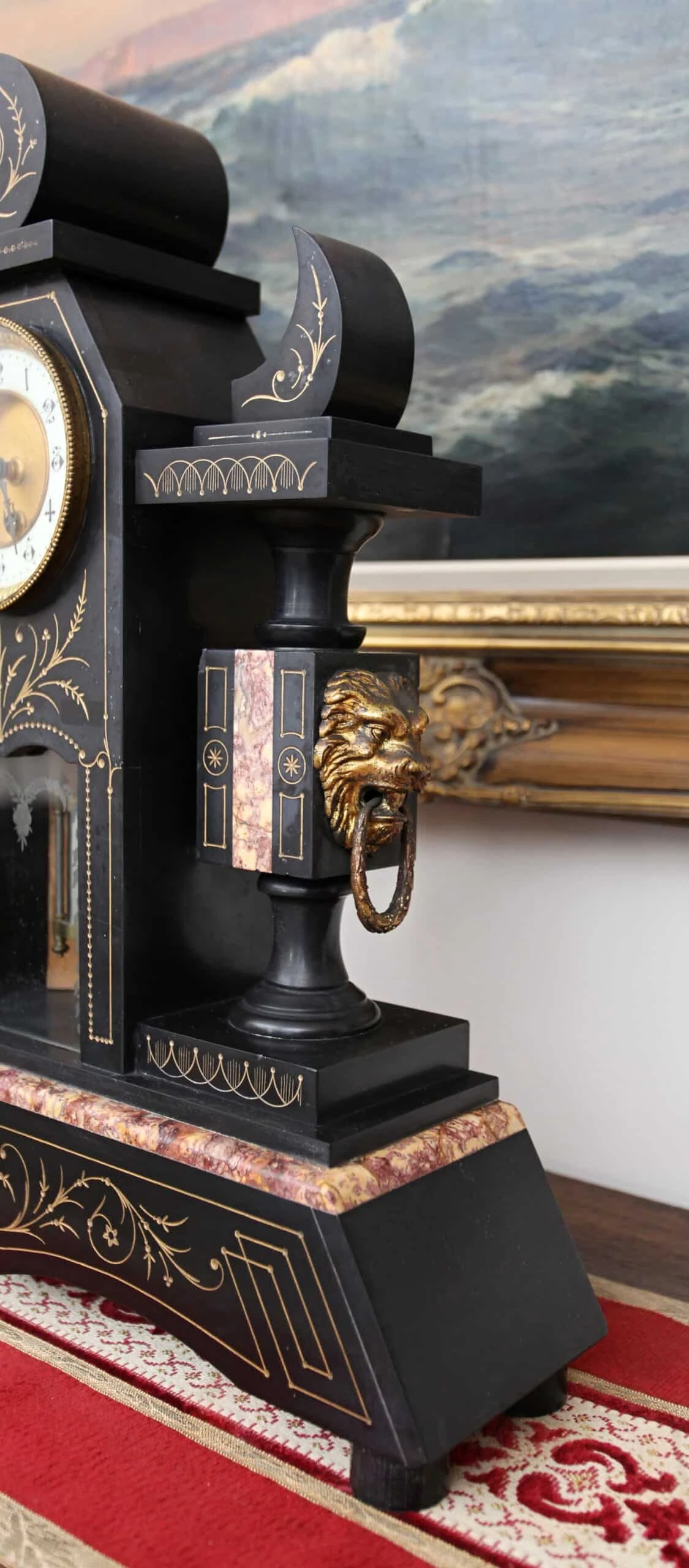 Starožitné třídílné Artdecové hodiny Reservé V.V.