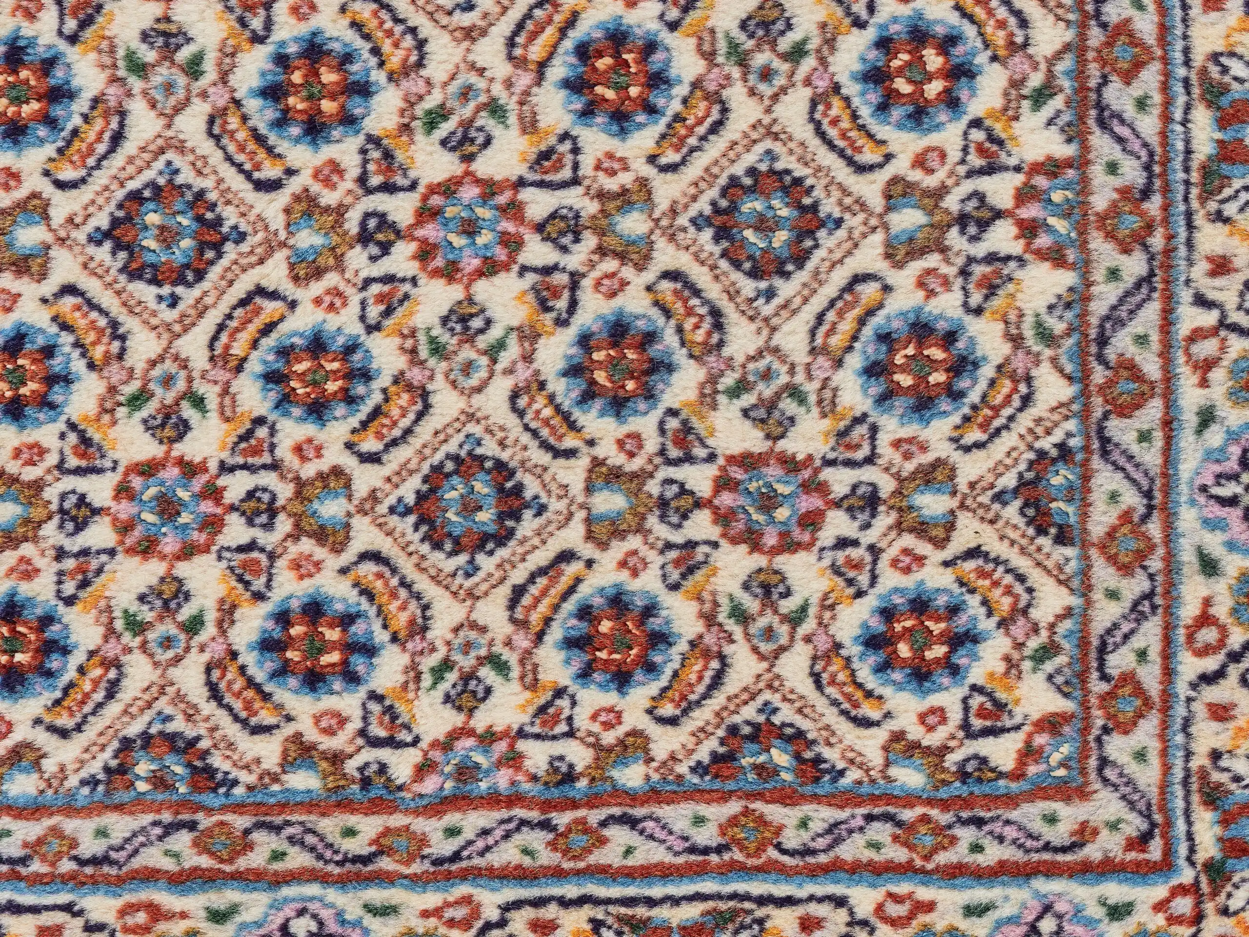 Ručně vázaný perský koberec Moud z Íránu – rozměr 218 x 150 cm