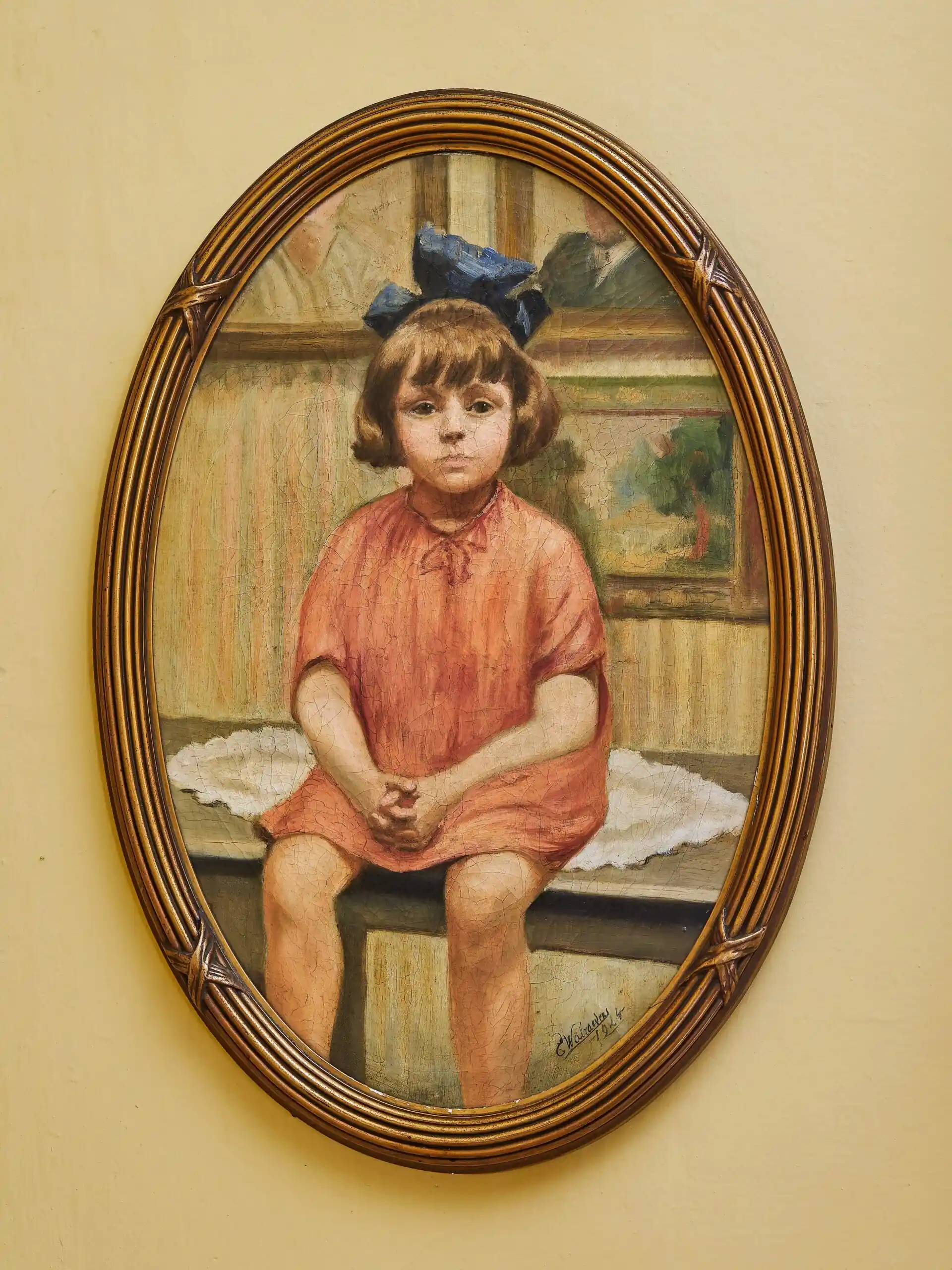 Portrét děvčátka – E. Walraven, 1924