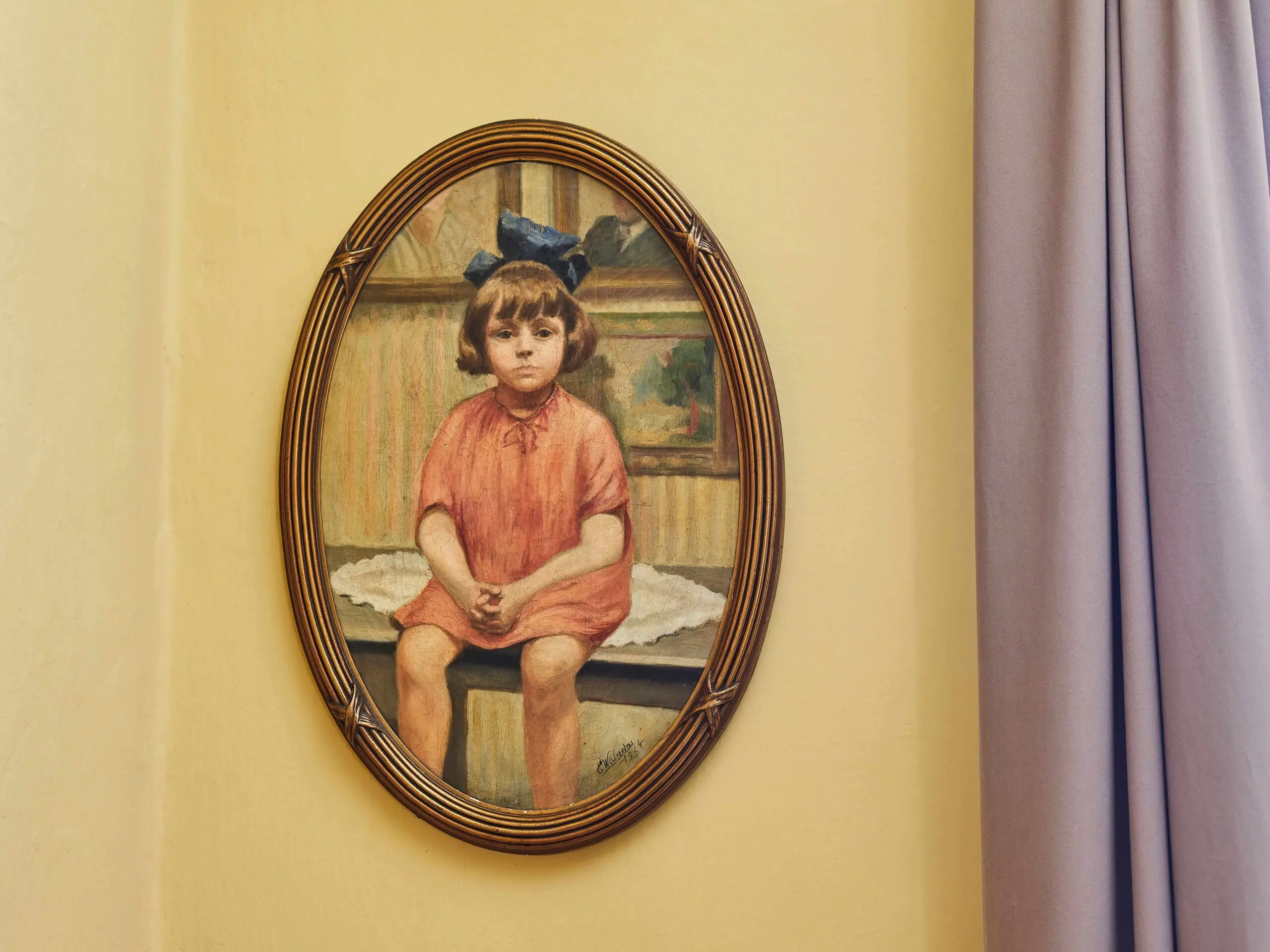 Portrét děvčátka – E. Walraven, 1924