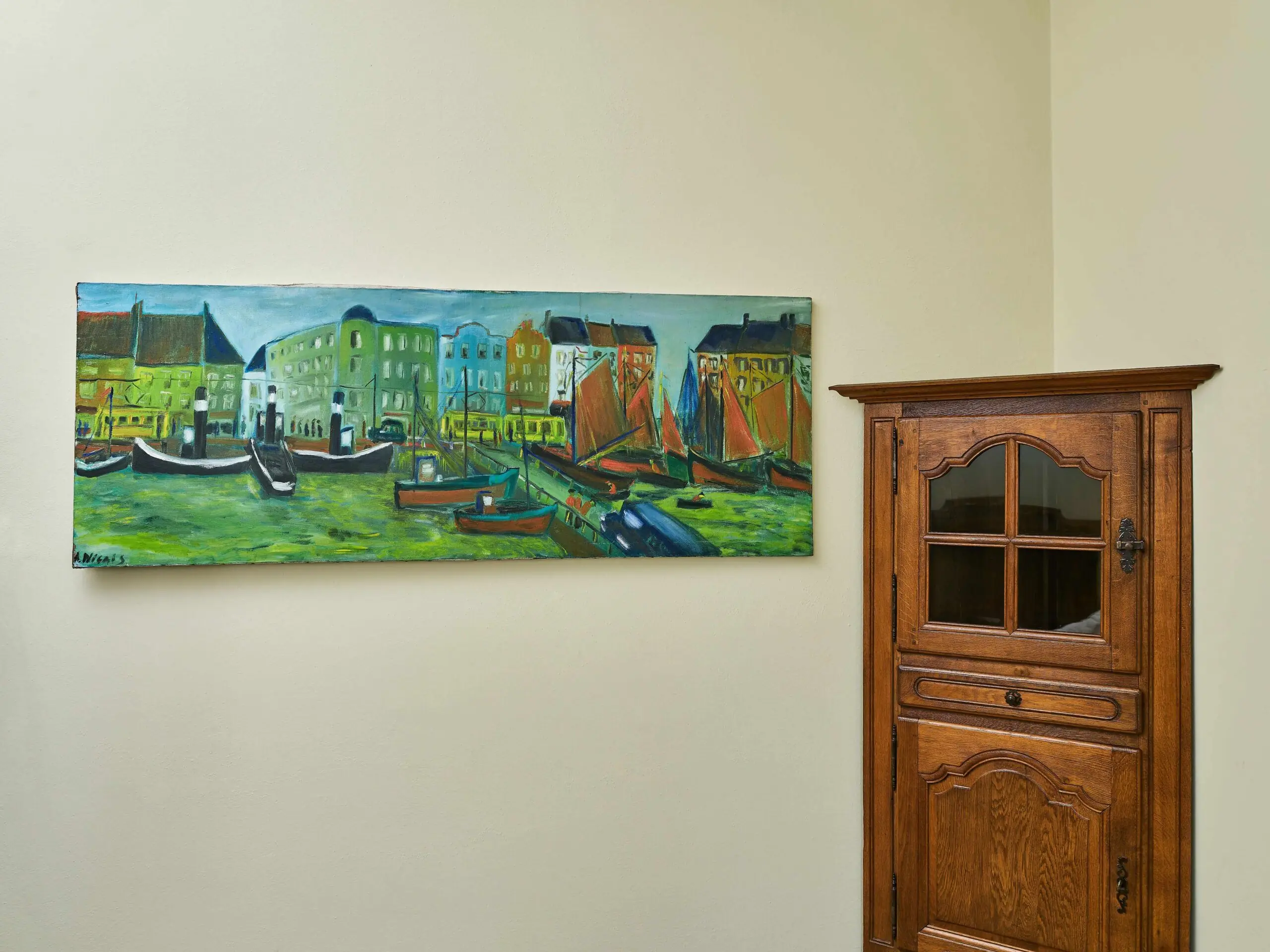Přístavní město A. Niclass 200 X 75 cm