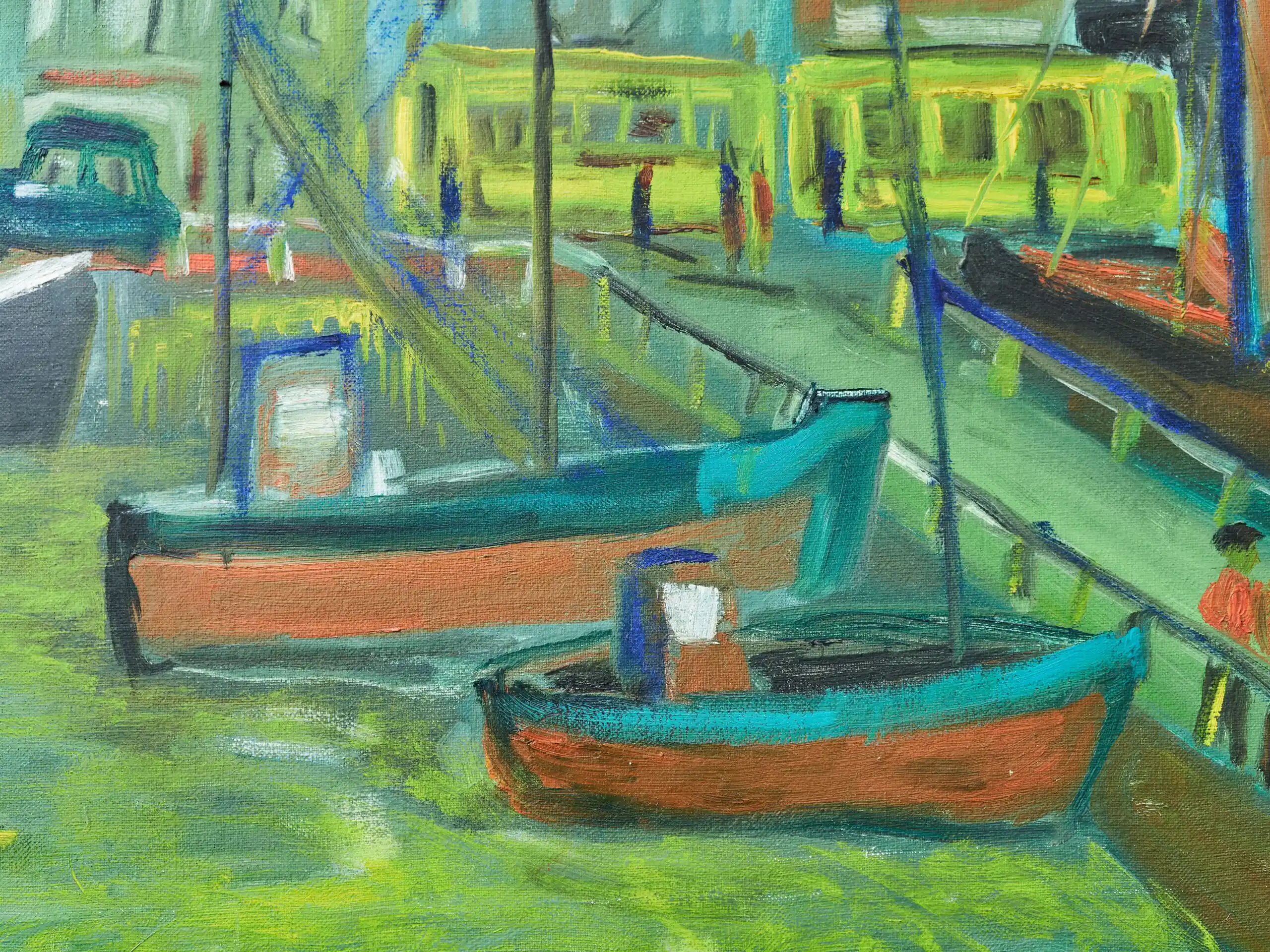 Přístavní město A. Niclass 200 X 75 cm