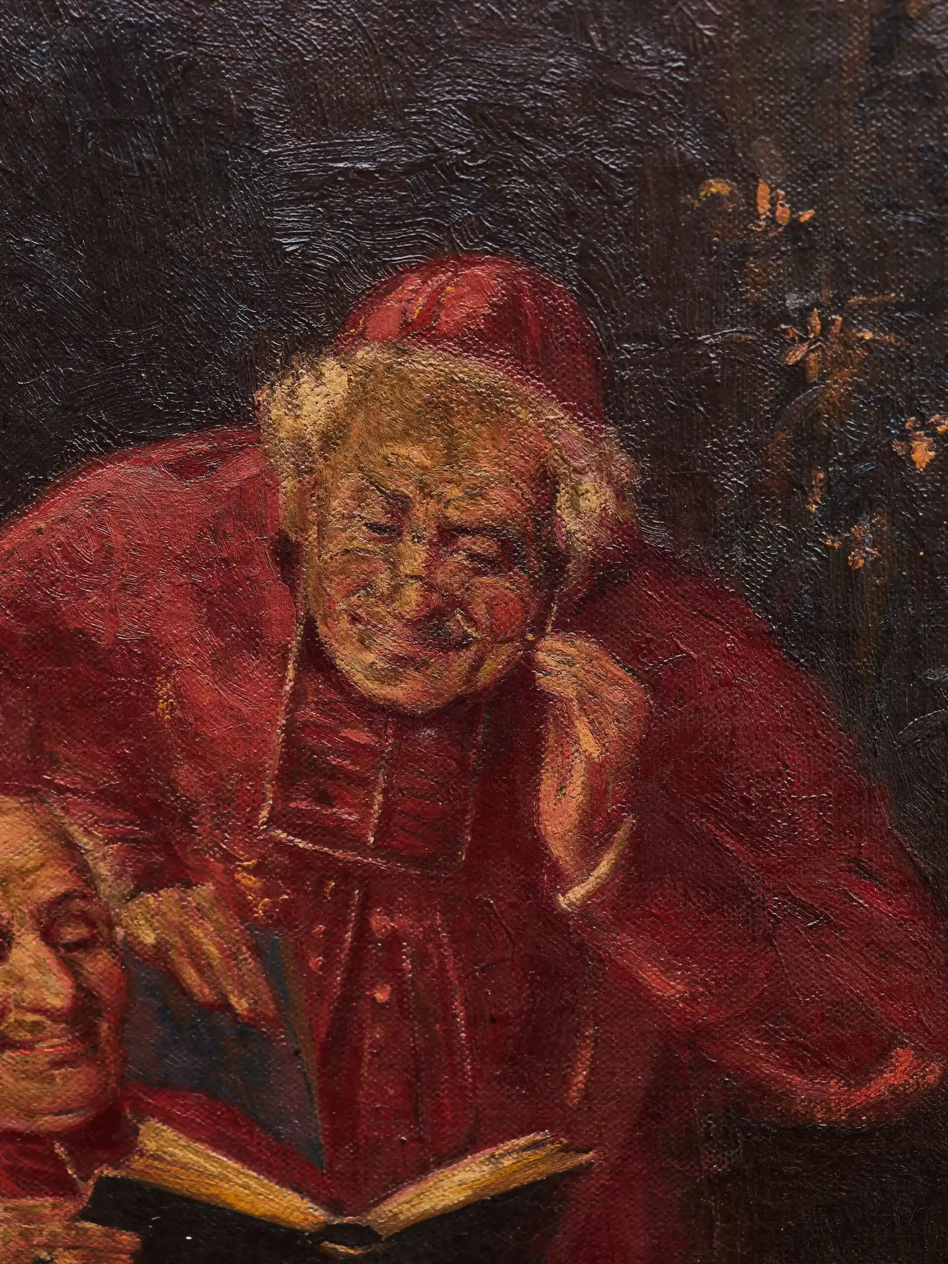 Obraz „Čtoucí kardinál” Olej