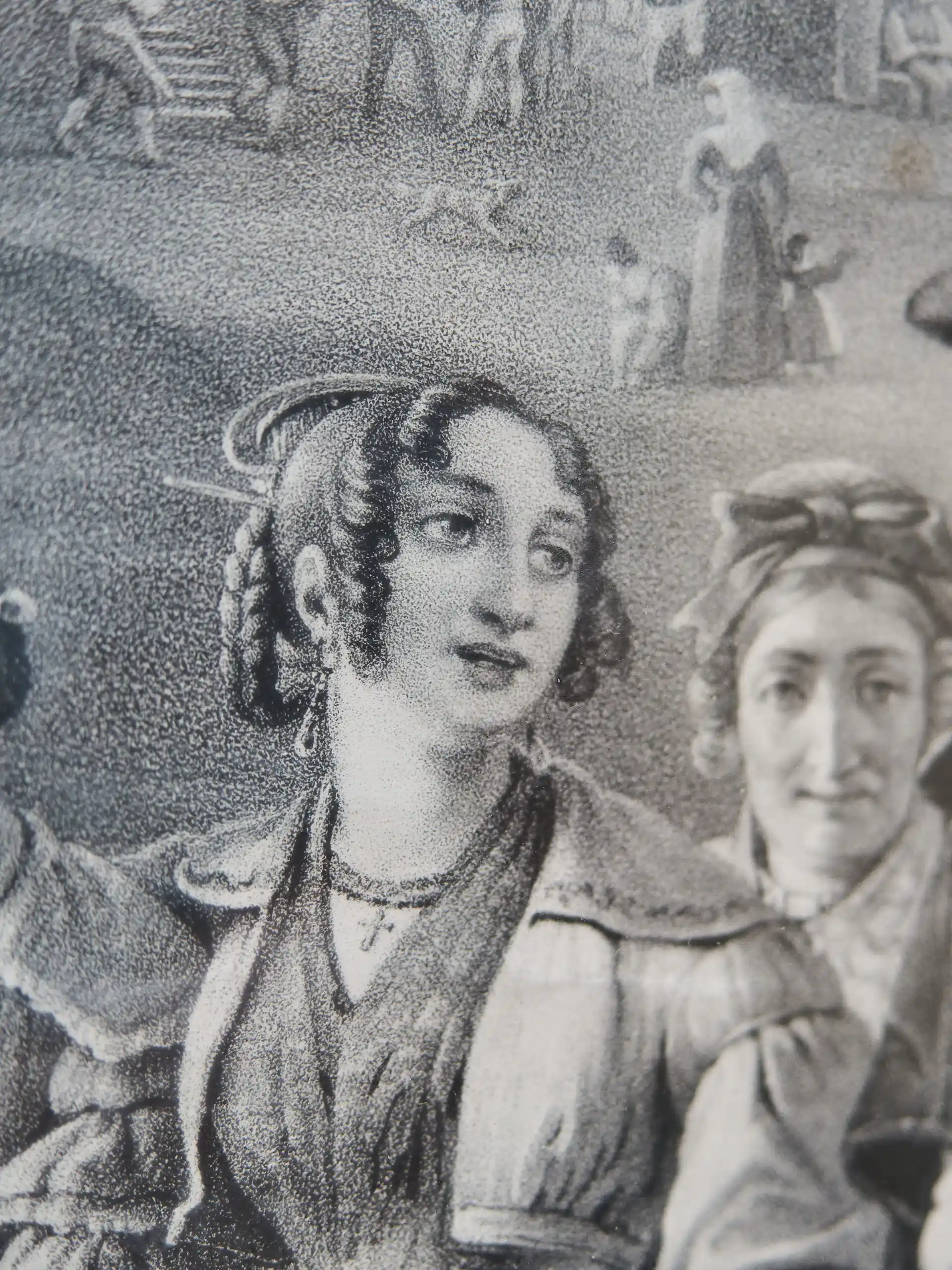 Litografie Scéna říjnové slavnosti římské, Marstrand 1841, Hanfstaengl Dresden