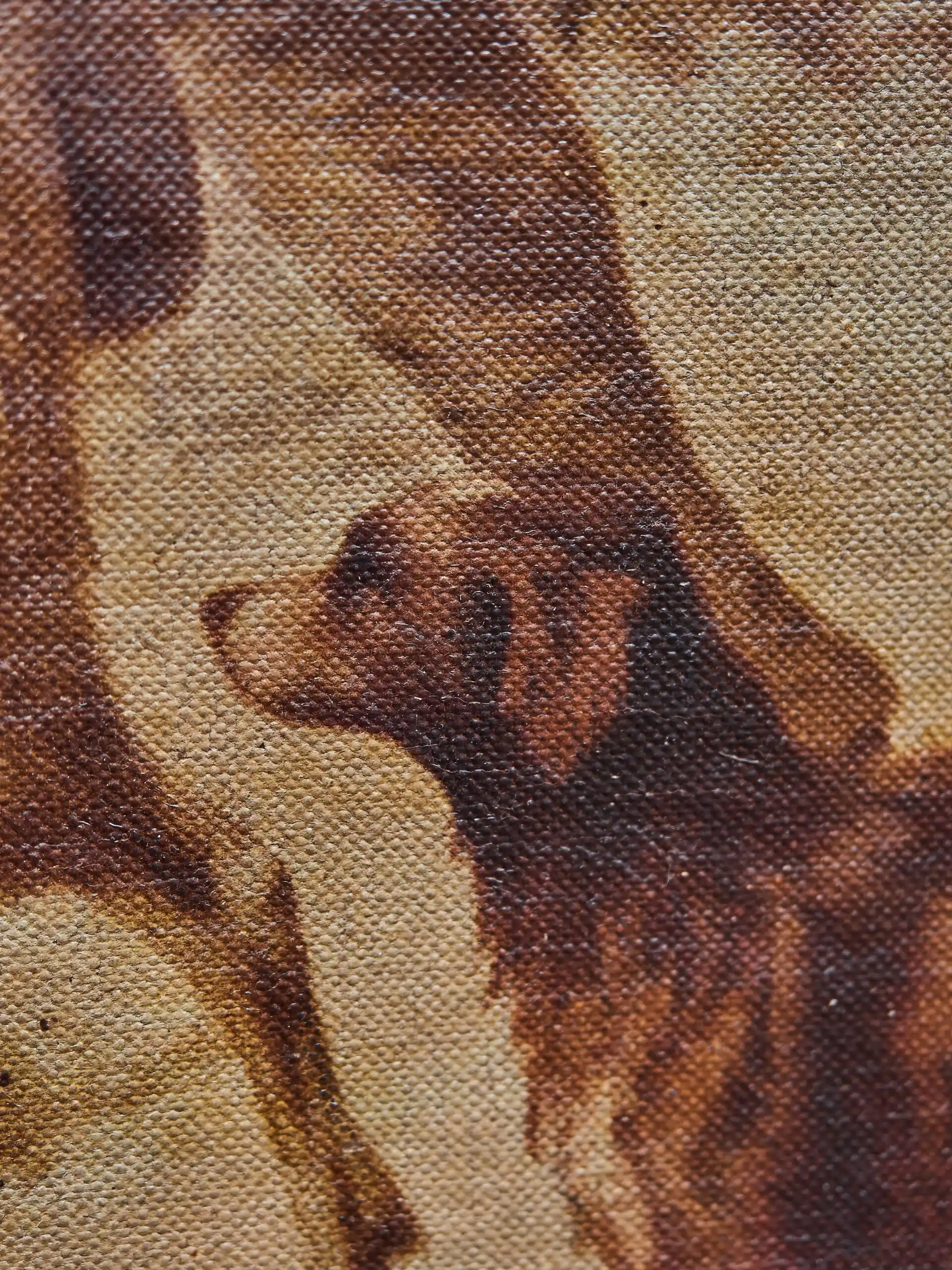 Starožitný tisk na plátně – venkovská zimní scéna s pastevci, kozami a ovcemi ve zlaceném rámu 81 × 103 cm
