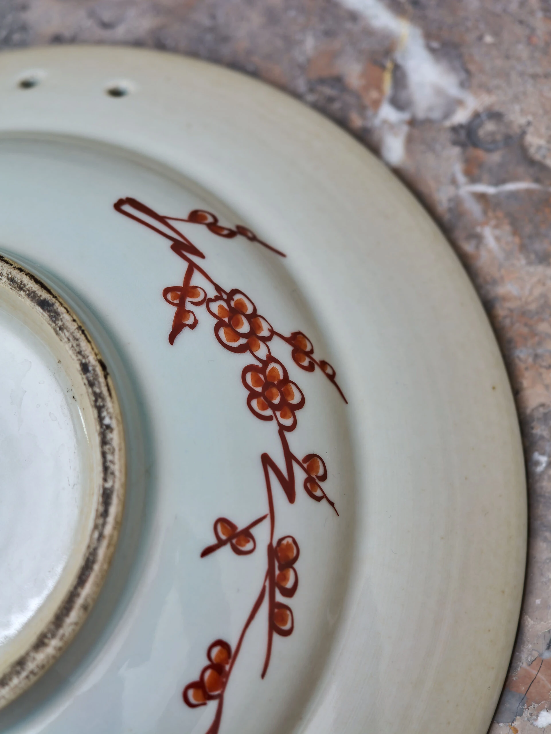 Japonský porcelánový holicí talíř Imari v dárkové krabici