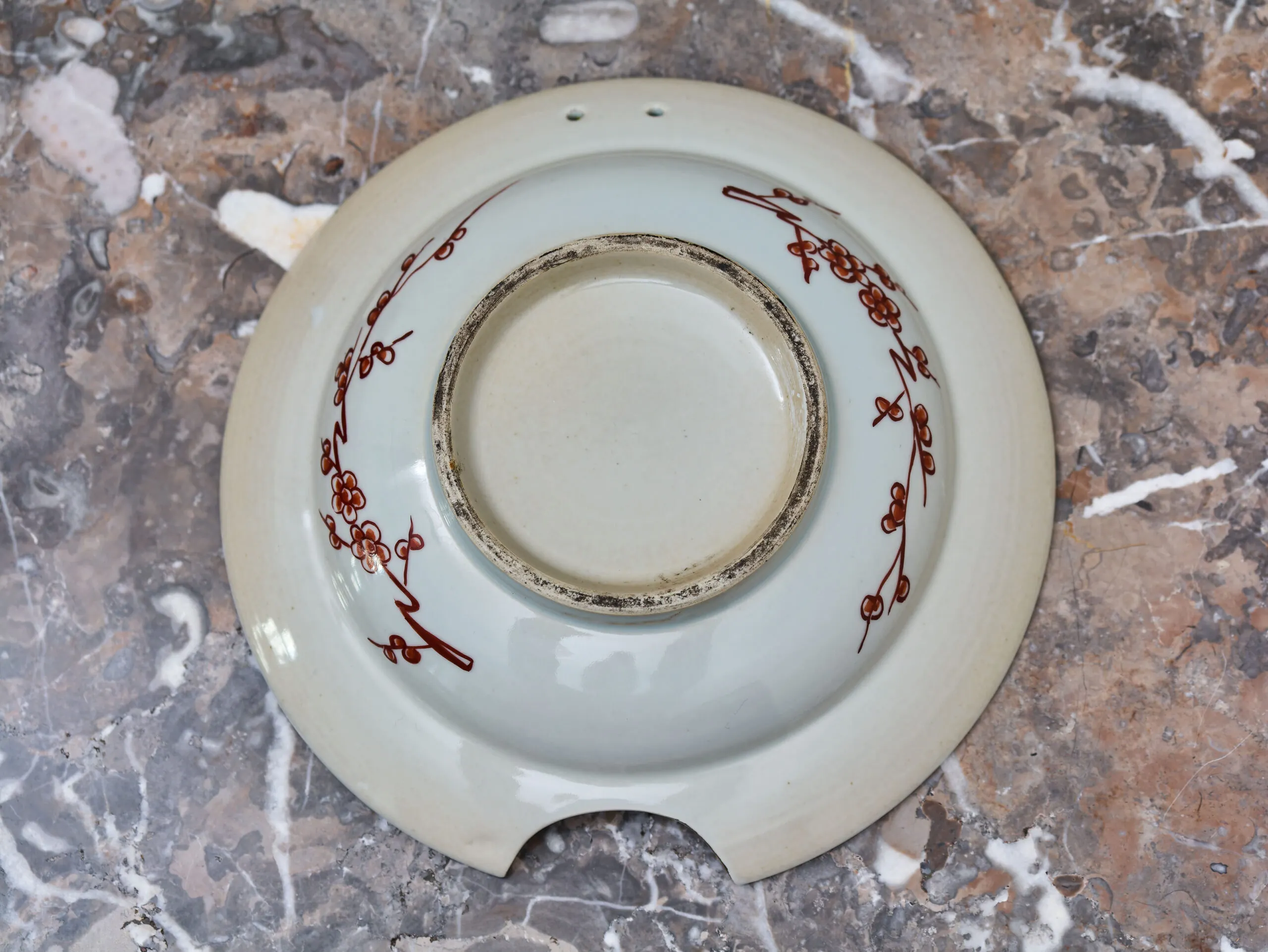 Japonský porcelánový holicí talíř Imari v dárkové krabici