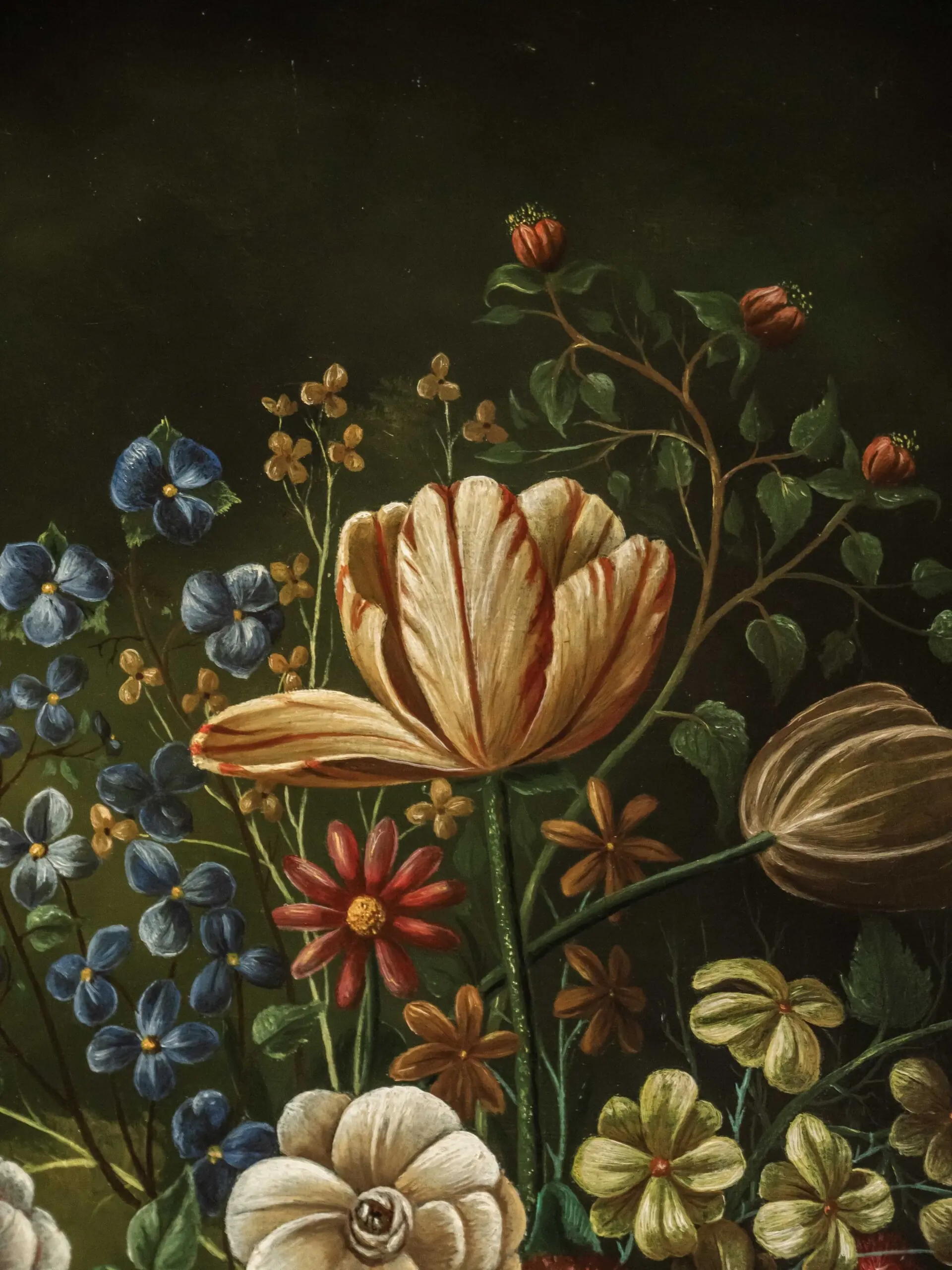 Květinové zátiší v renesančním stylu 78,5 X 69 cm – Reservé Z.P.