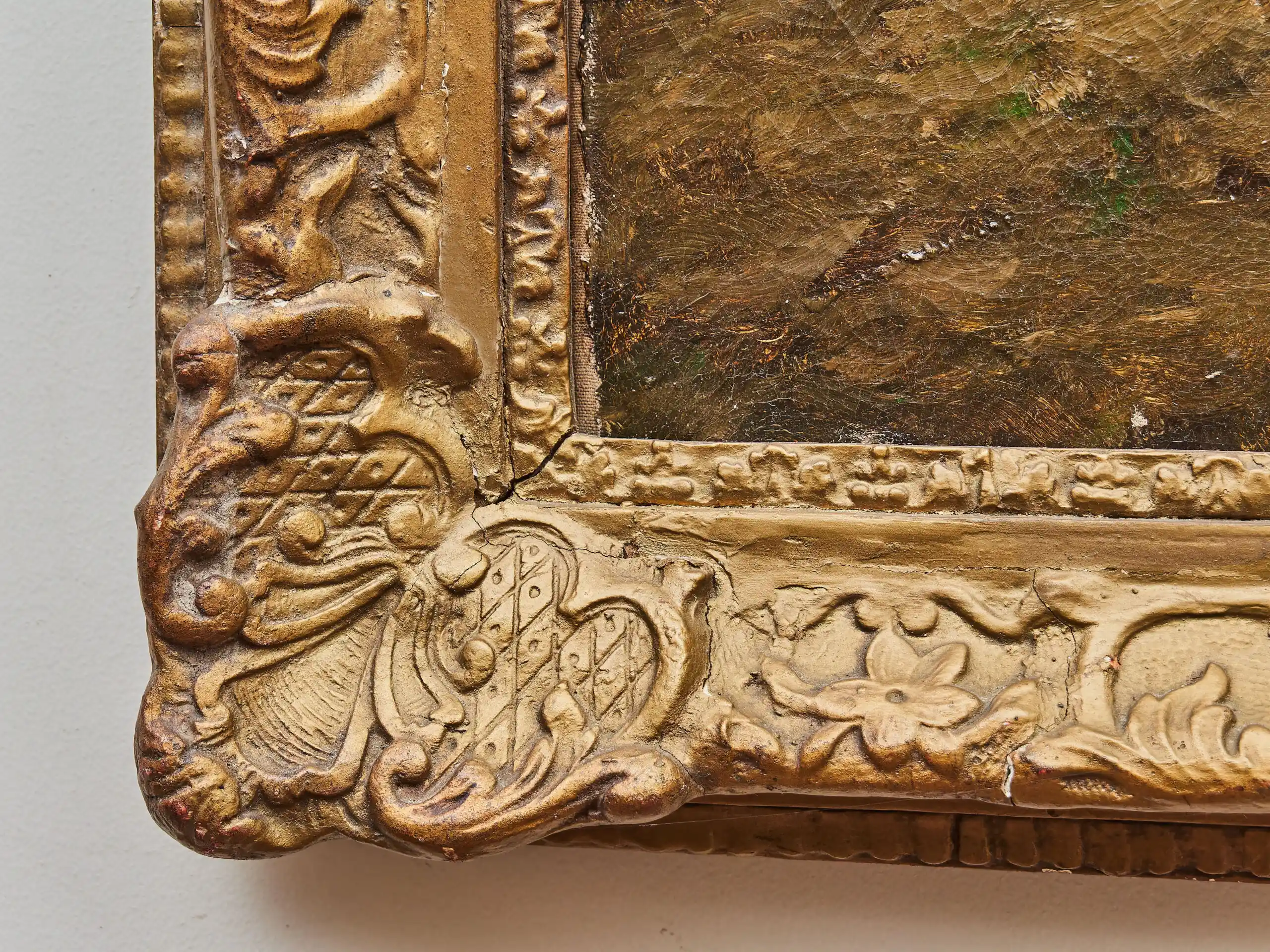 Olejomalba – Sedlák s koňmi při odpočinku – Reservé Z.P.